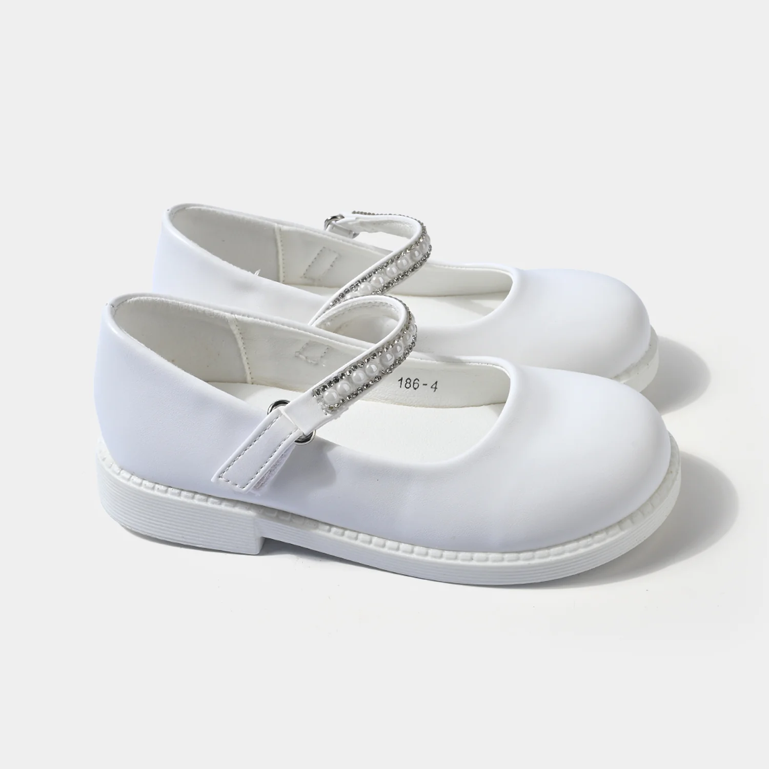 Girls Pumps 186-4-White - Image 3