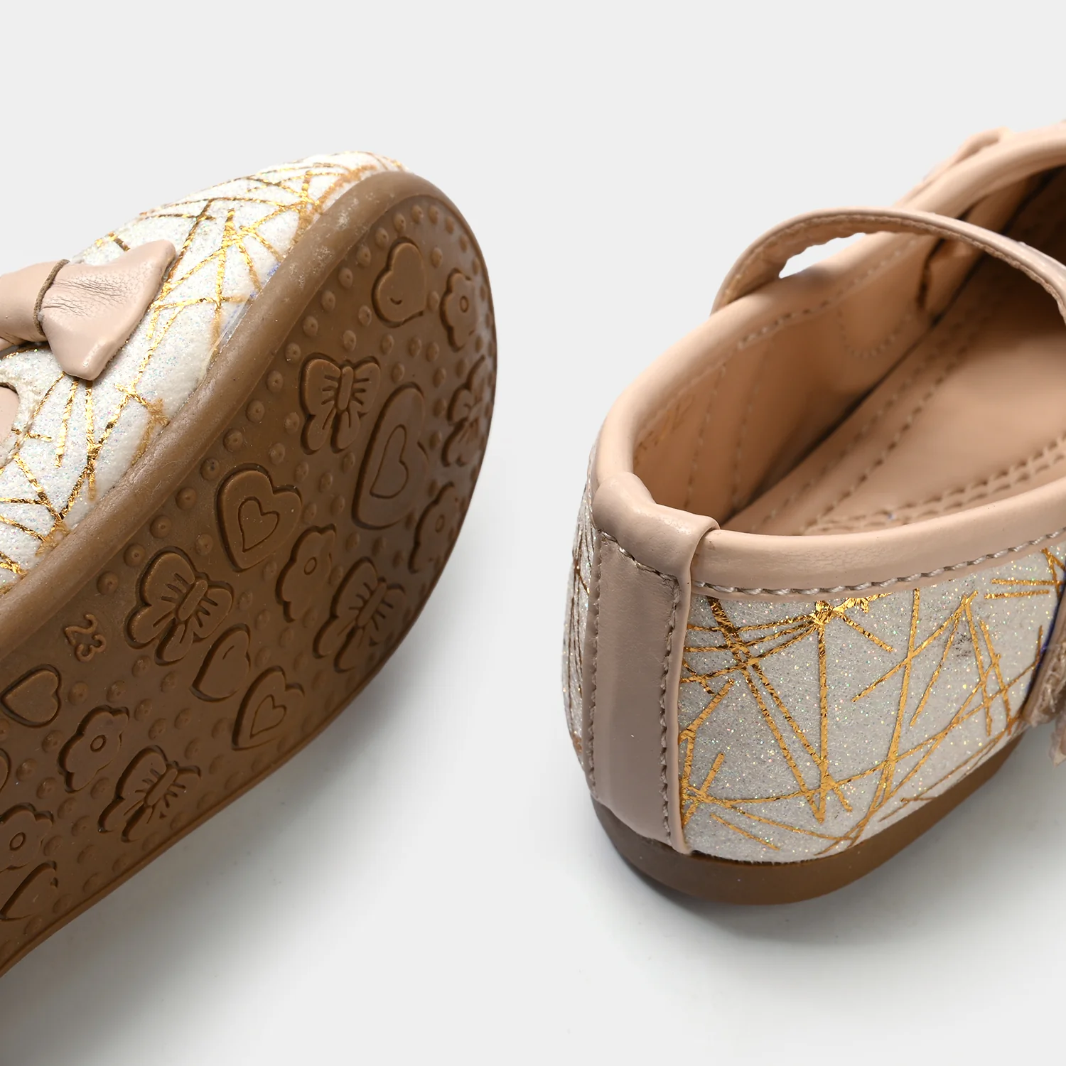 Girls Pumps BS-012-BEIGE - Image 2