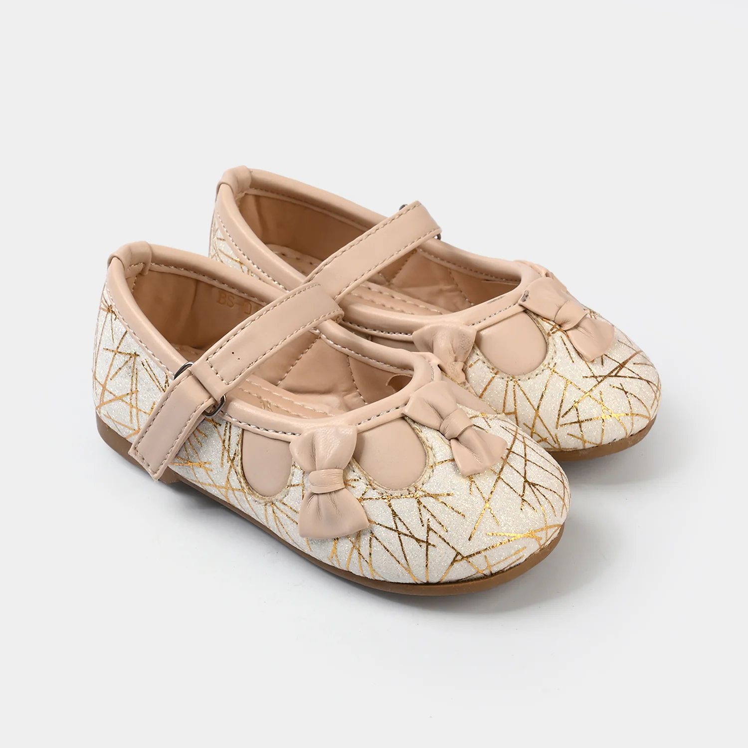 Girls Pumps BS-012-BEIGE - Image 3