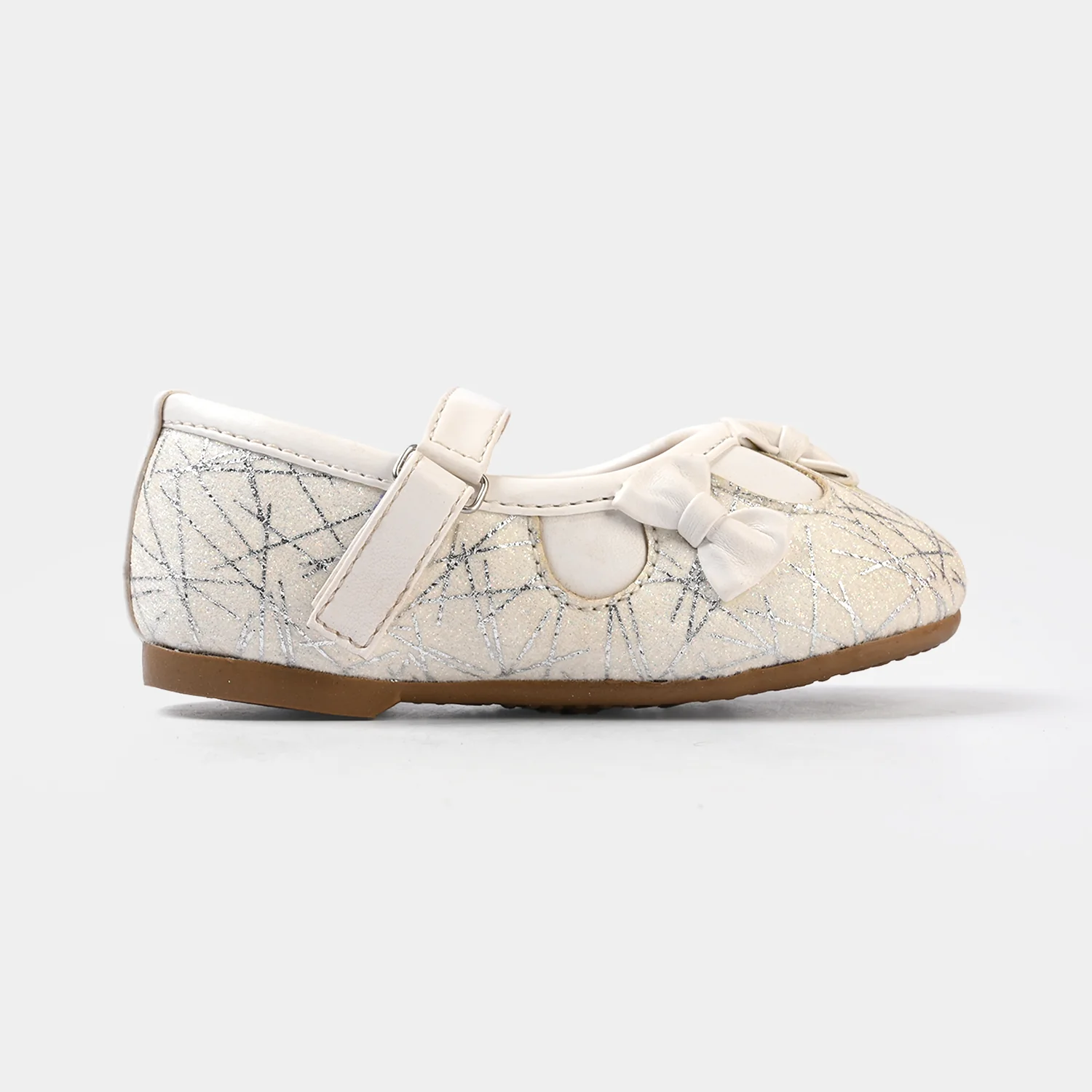Girls Pumps BS-012-White - Image 4