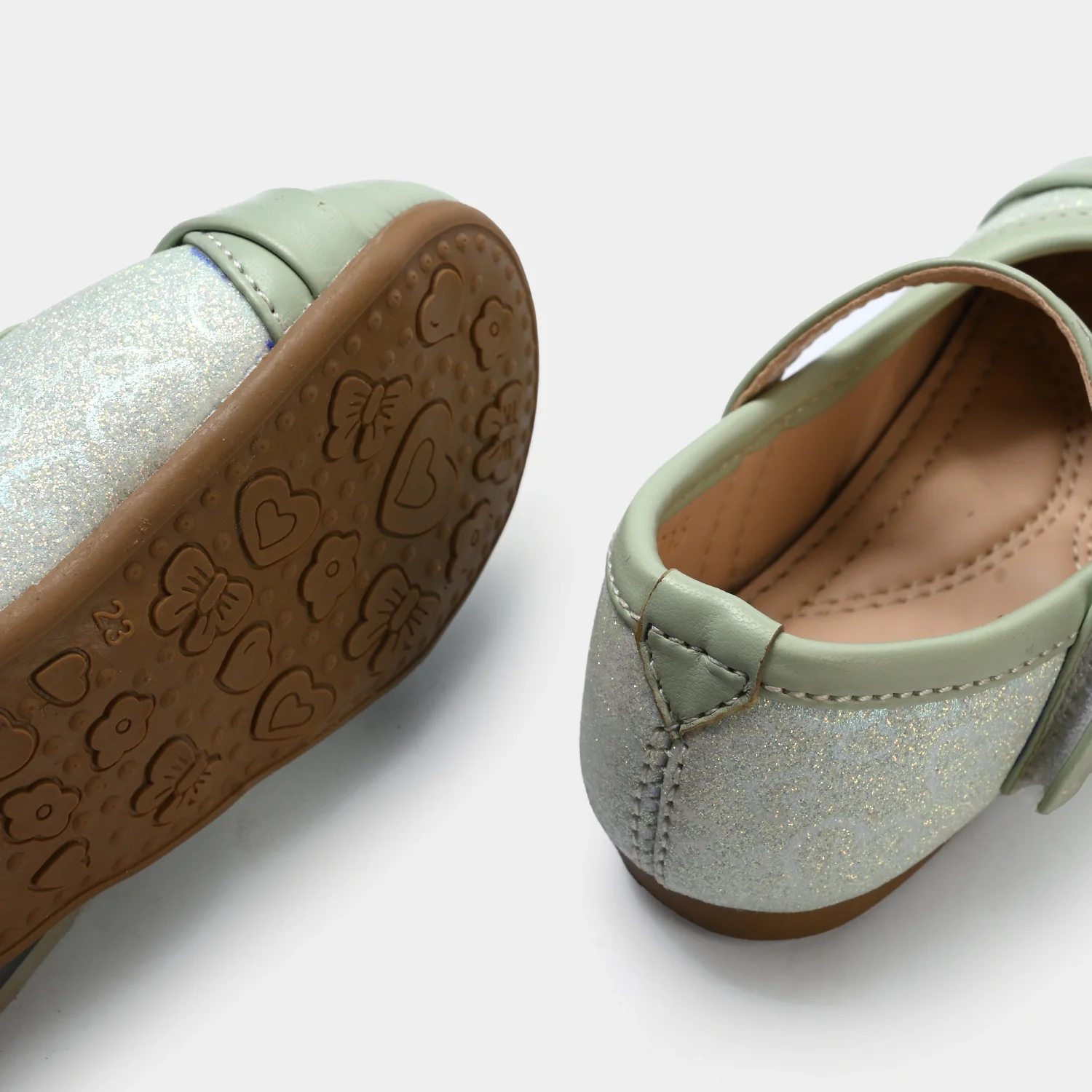 Girls Pumps BS-013-Sea Green - Image 2