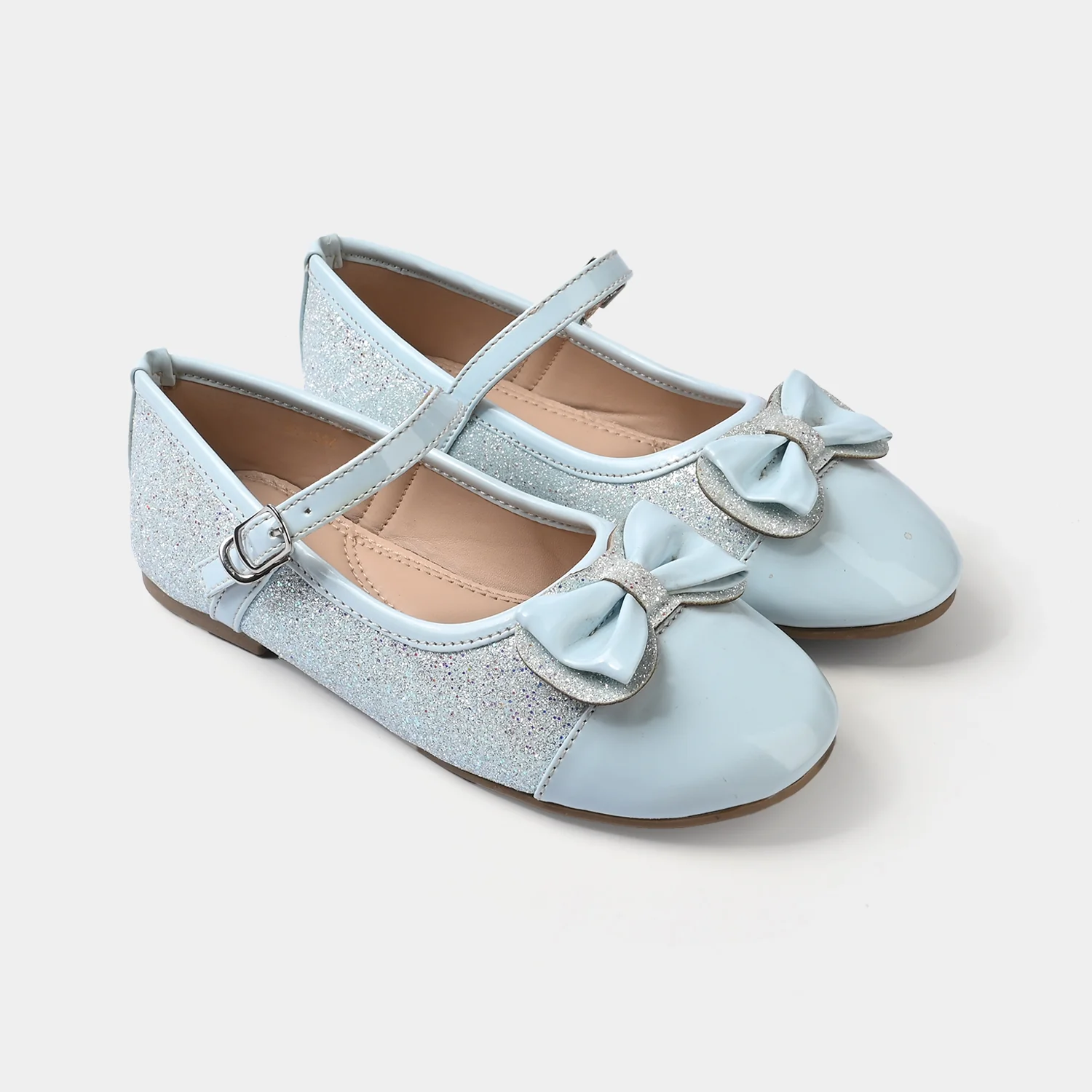 Girls Pumps BS-037-Blue - Image 3