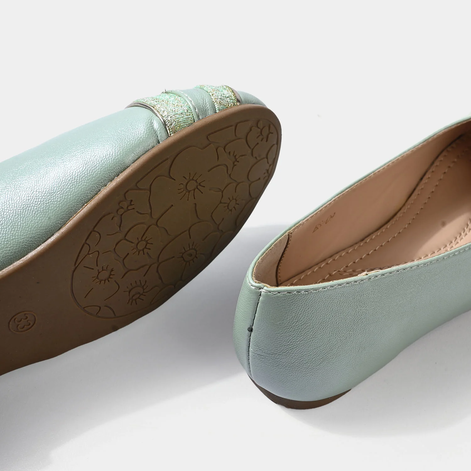 Girls Pumps BS-09-Green - Image 2