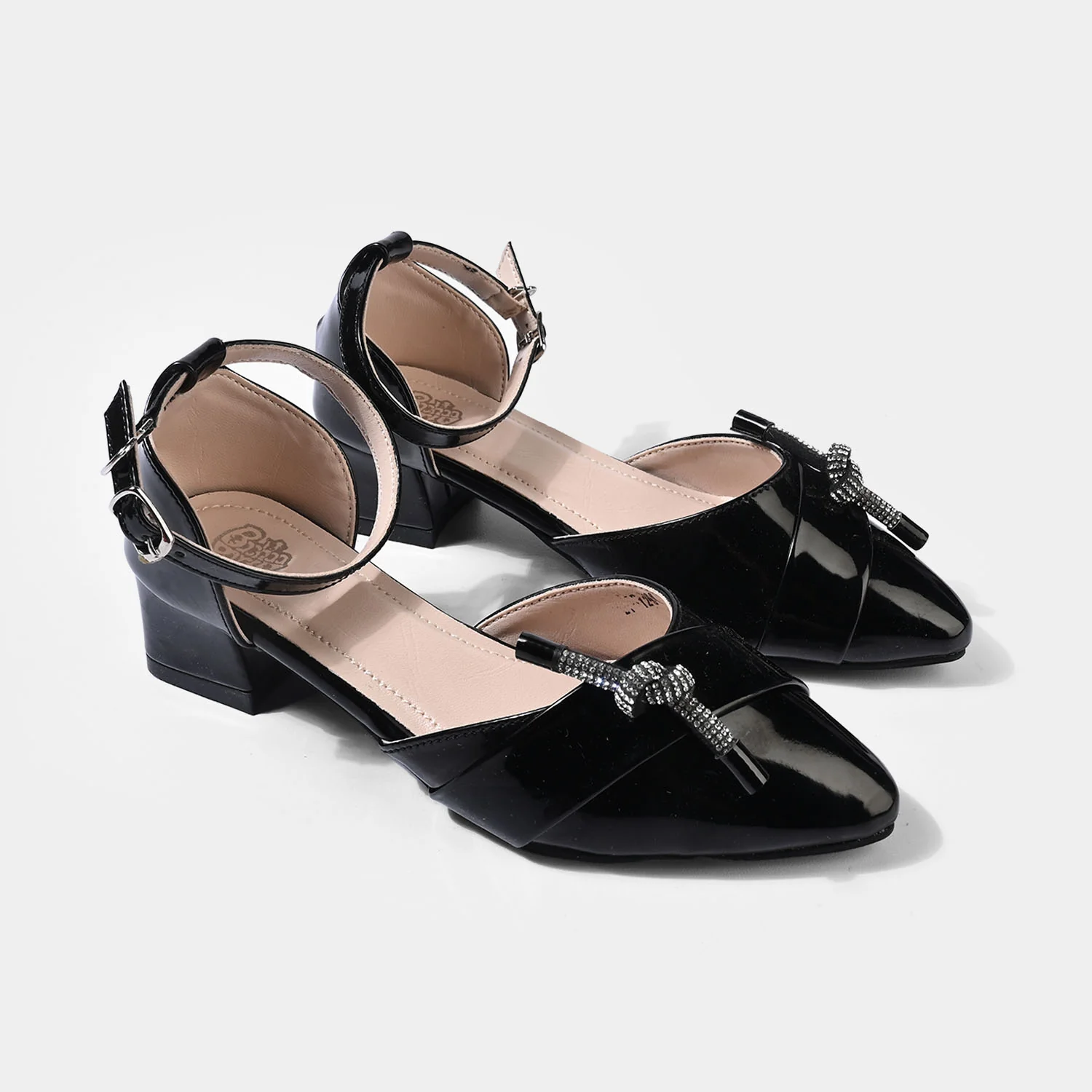 Girls Pumps Heels ZP-129-BLACK - Image 3