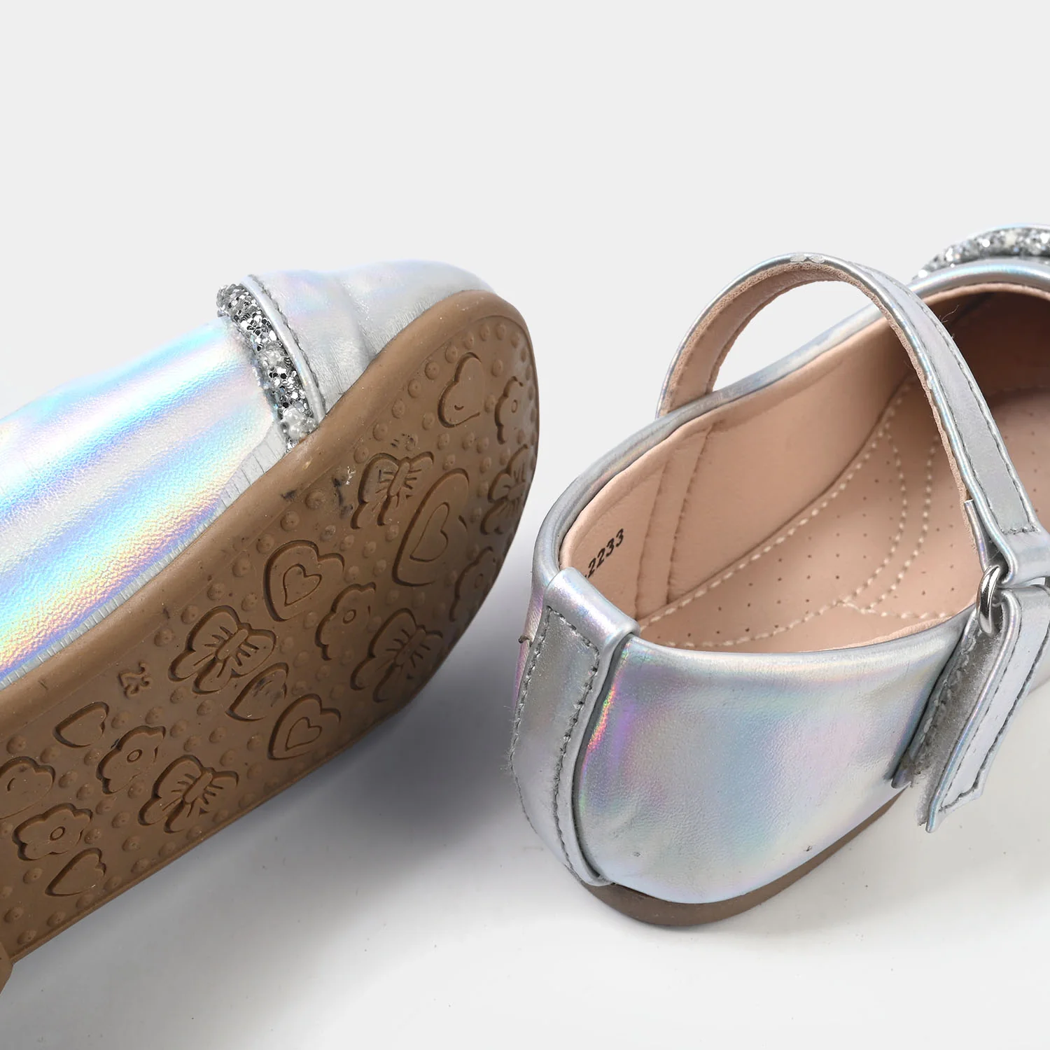 Girls Pumps MH-2233-SILVER - Image 4