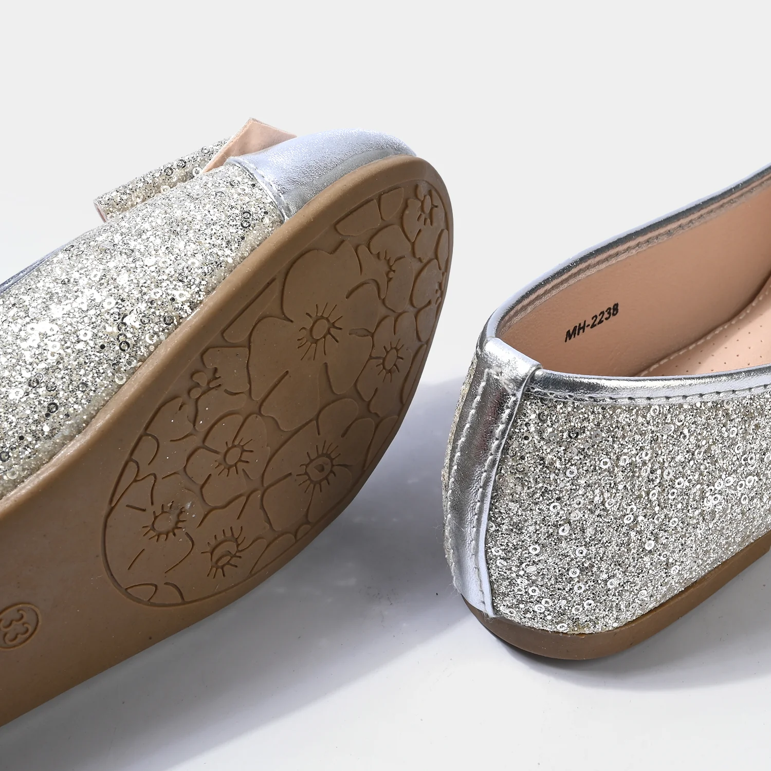 Girls Pumps MH-2238-SILVER - Image 2