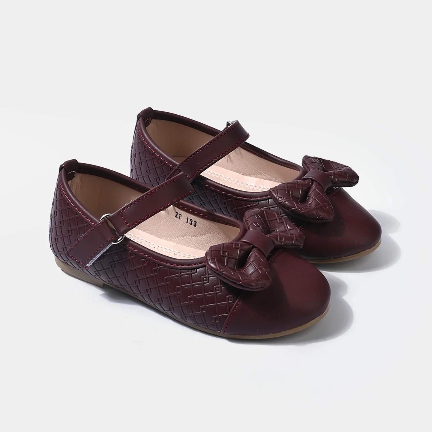 Girls Pumps ZP-133-MAROON - Image 3