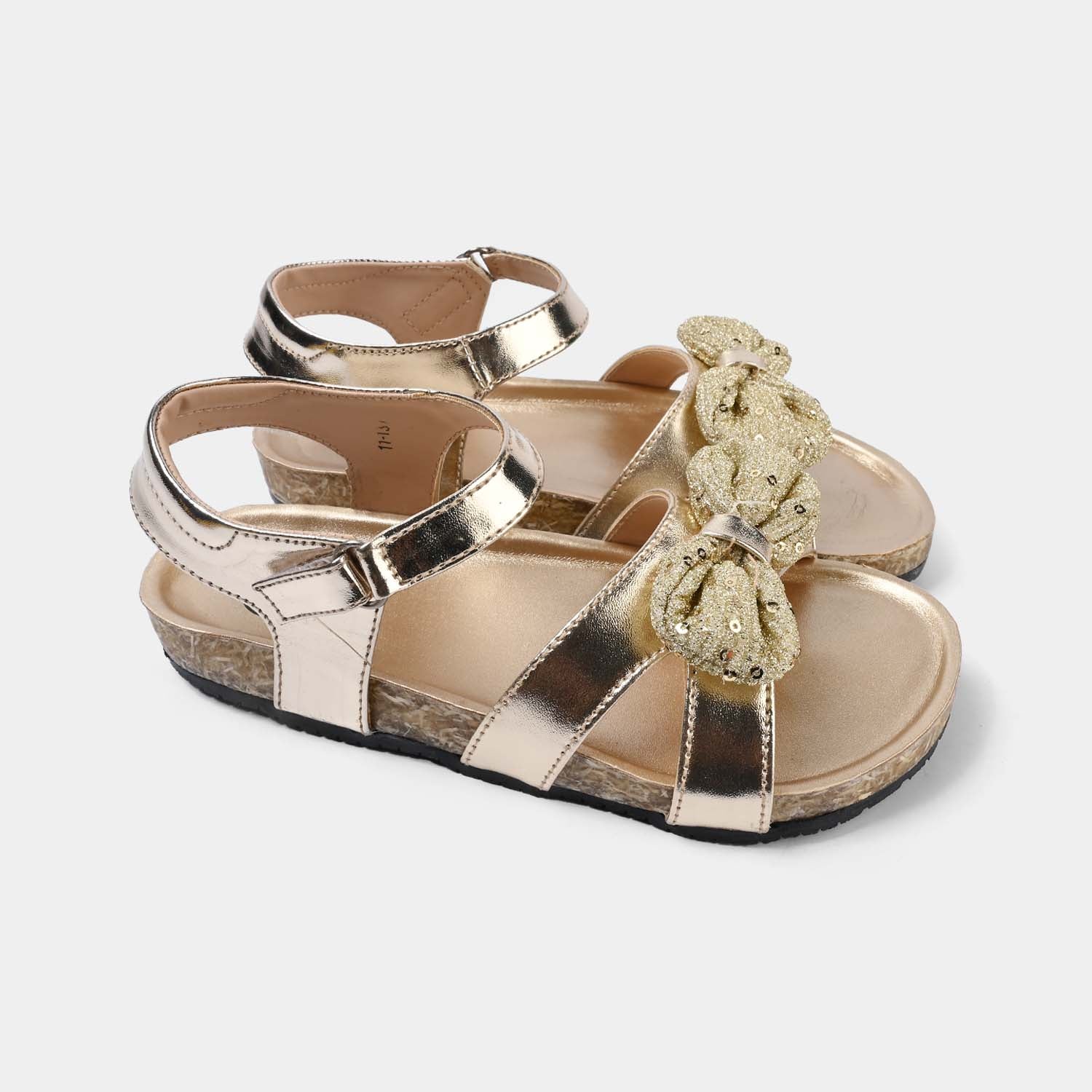 Girls Sandal 11-137-GOLDEN - Image 3