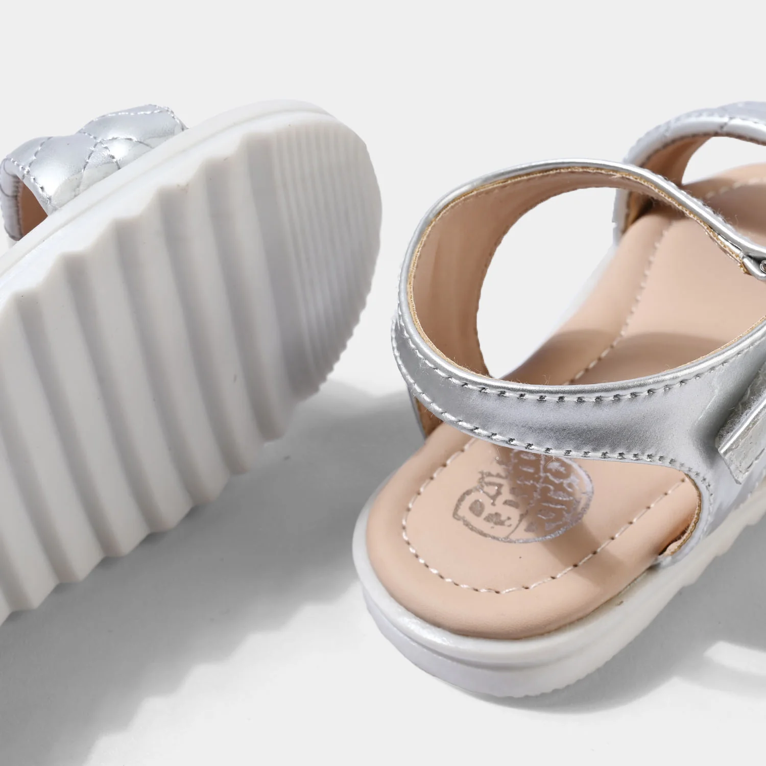 Girls Strap Sandals 1354-SILVER - Image 2