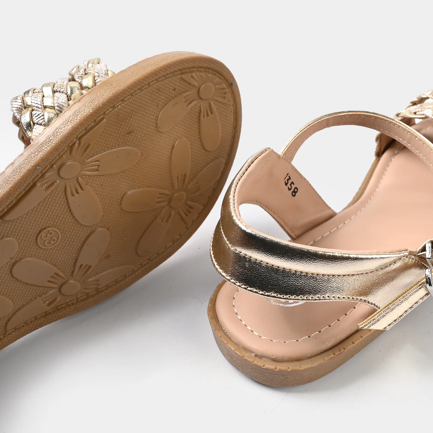Girls Sandal 1358-GOLDEN - Image 2