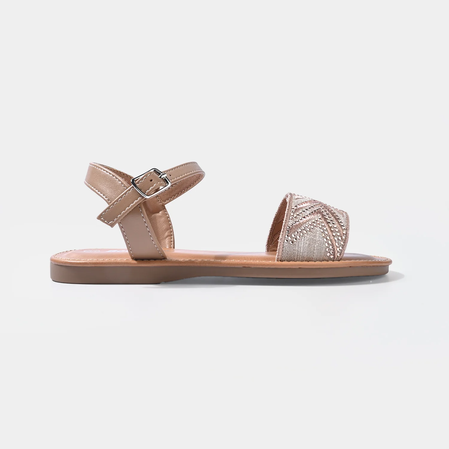 Girls Sandal 189-8-CHAMPAGNE - Image 4