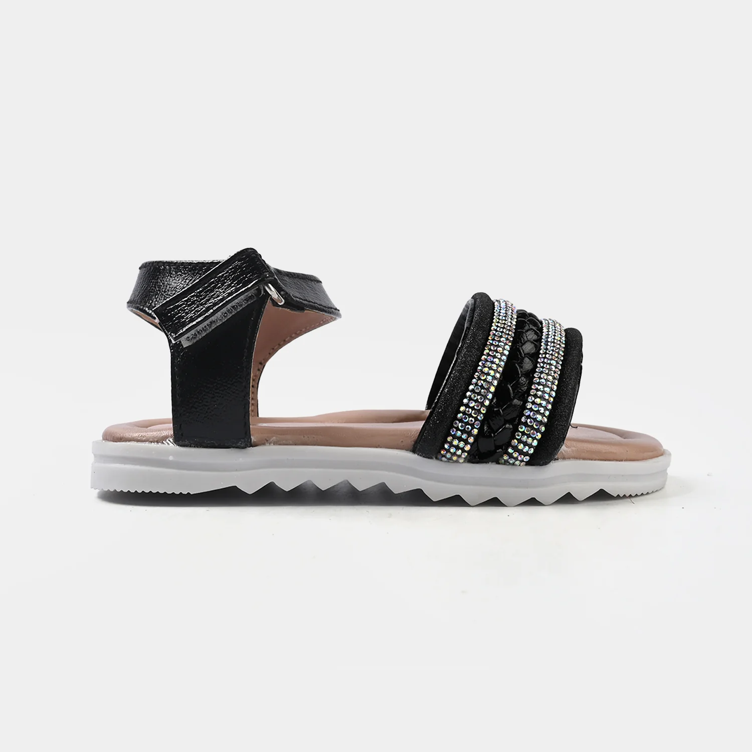 Girls Sandal 456-122-BLACK - Image 4