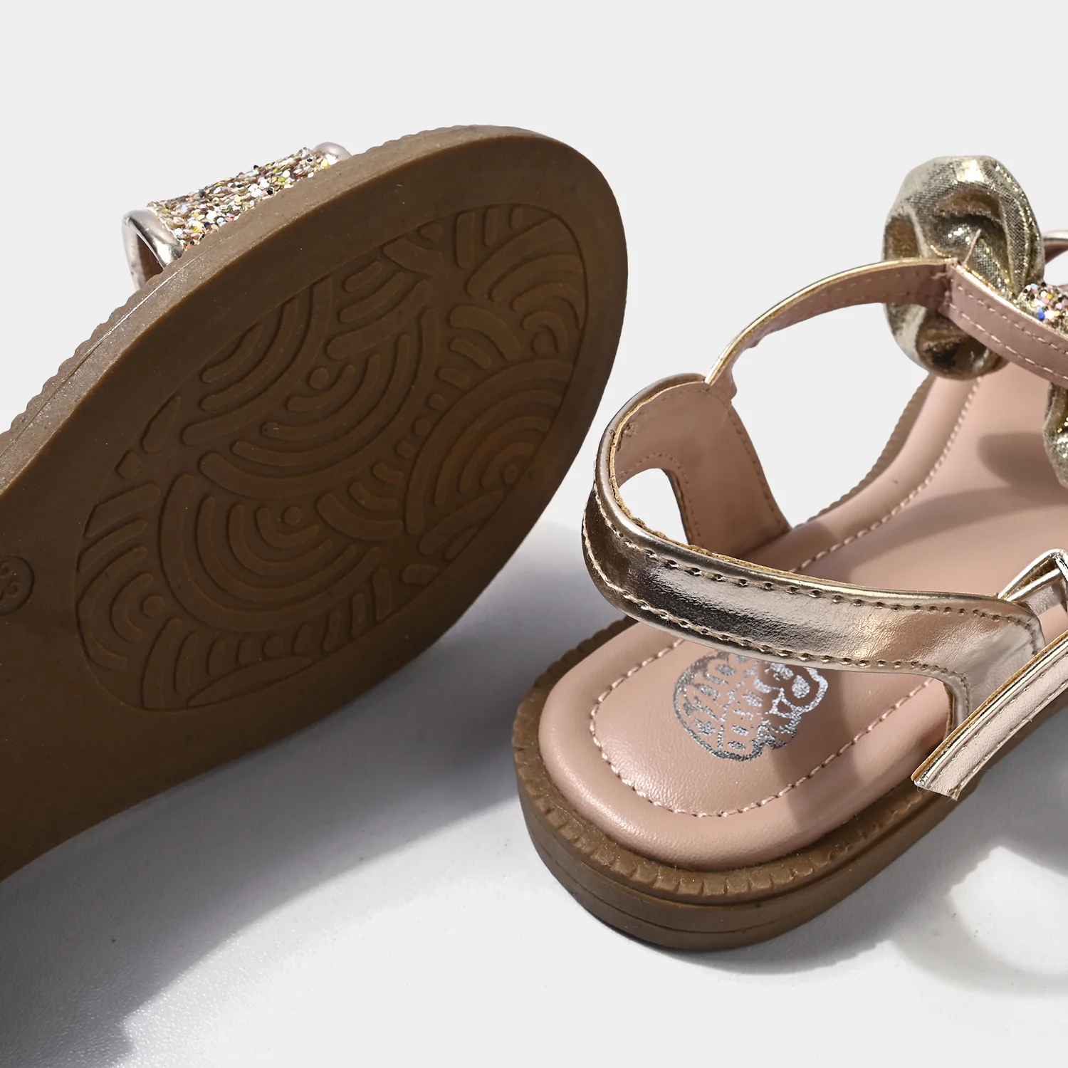 Girls Sandal 456-125-GOLDEN - Image 2