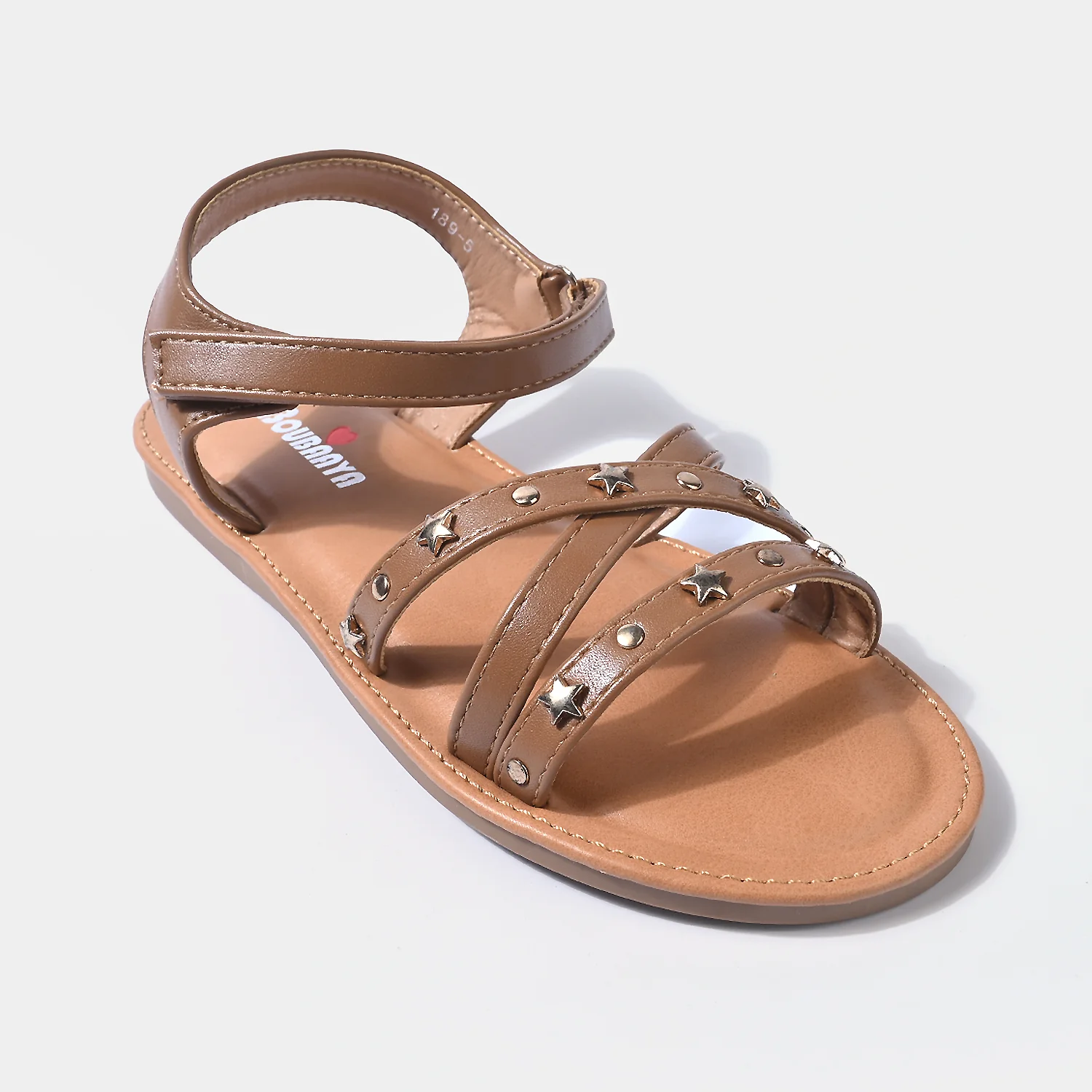 Girls Sandals 189-5 Star Studded Strappy – Camel