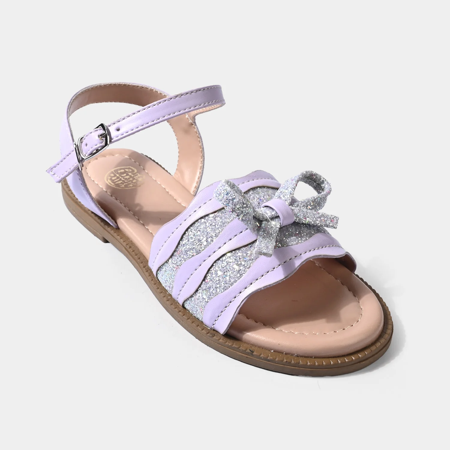 Girls Sandals BS-015 Glitter Bow Strappy – Purple