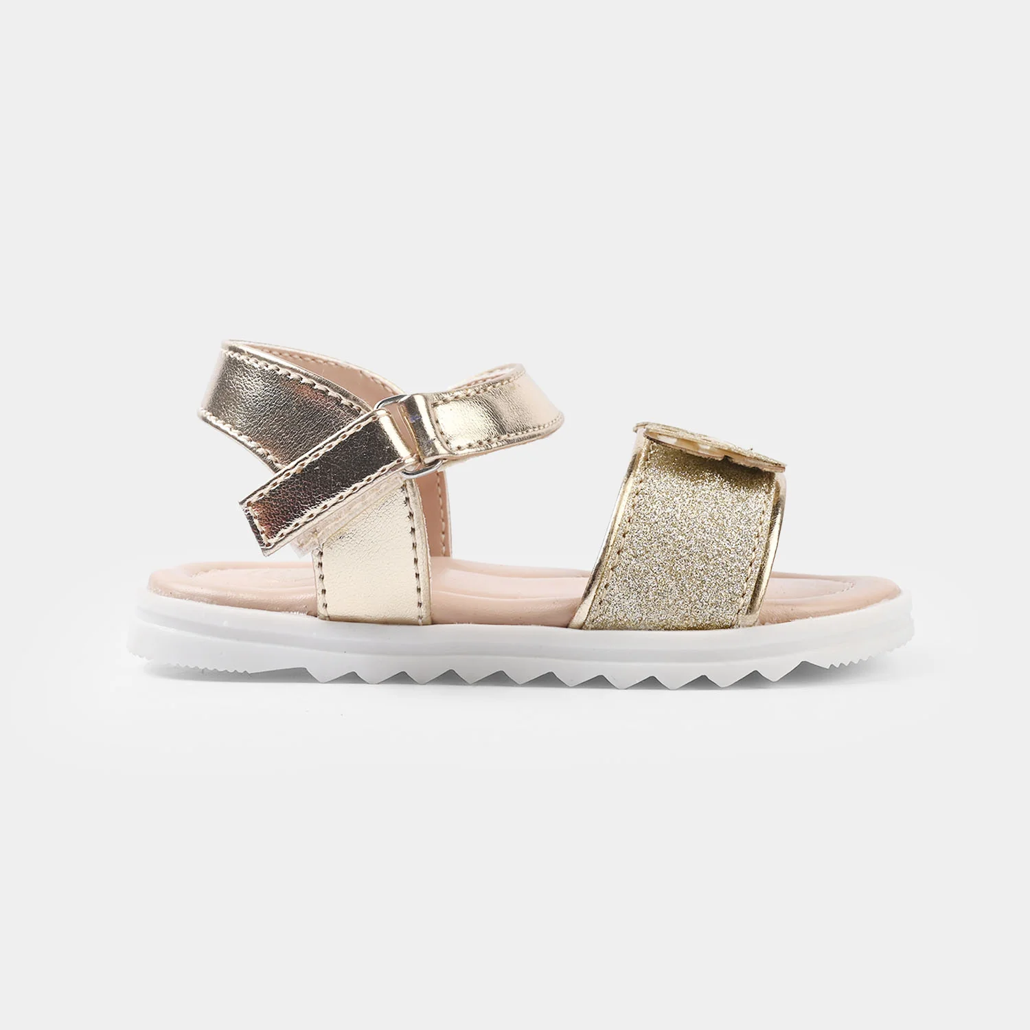 Girls Sandals BS-028 Glitter Butterfly – Golden - Image 3