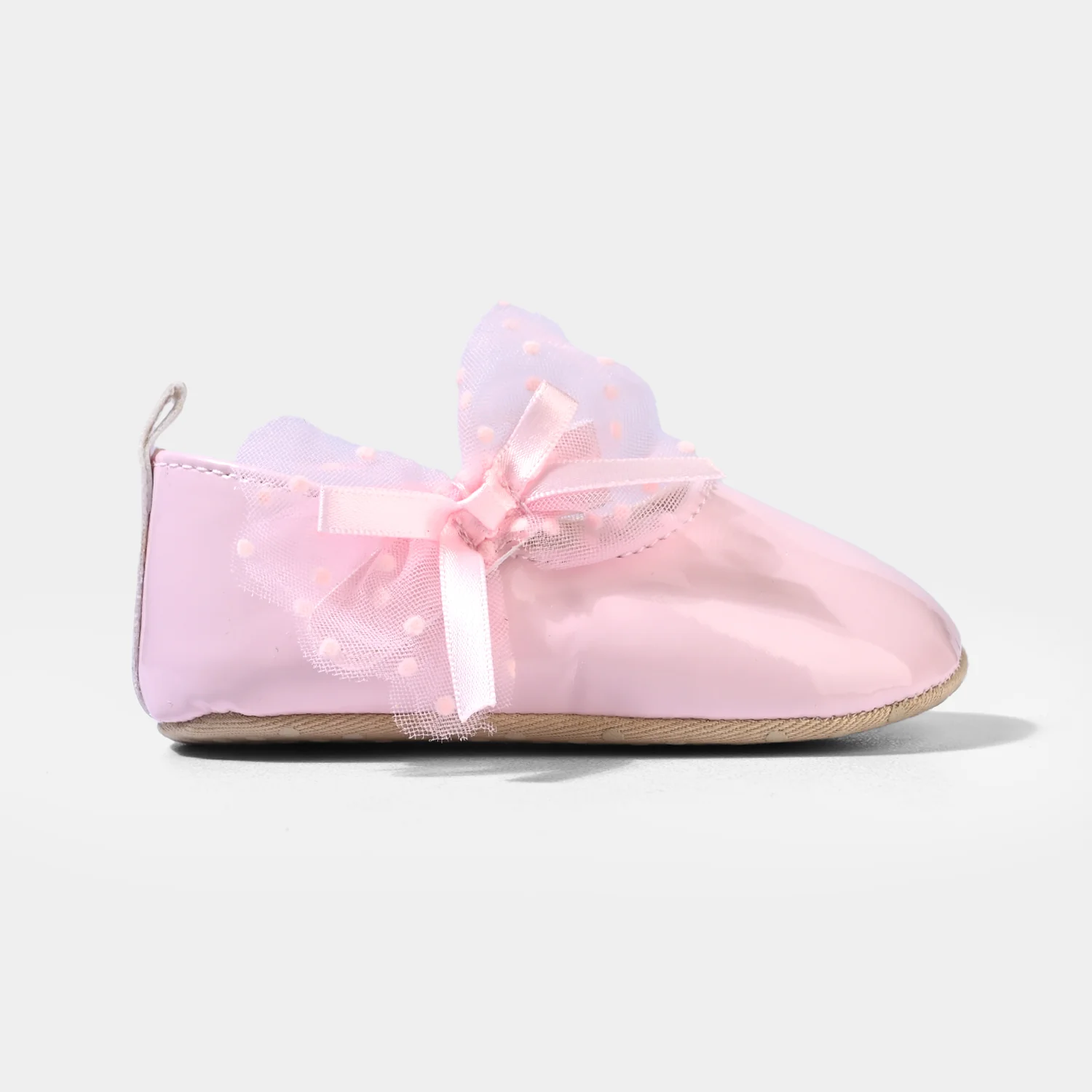 Girls Shoes D127 Bow Ballerina Pumps – Pink - Image 3