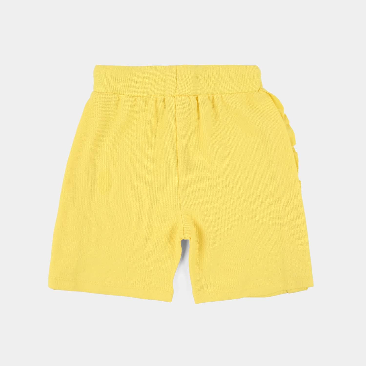 Girls Jumbo Pique Shorts (Sweet Like Ice Cream) - Yellow - Image 3
