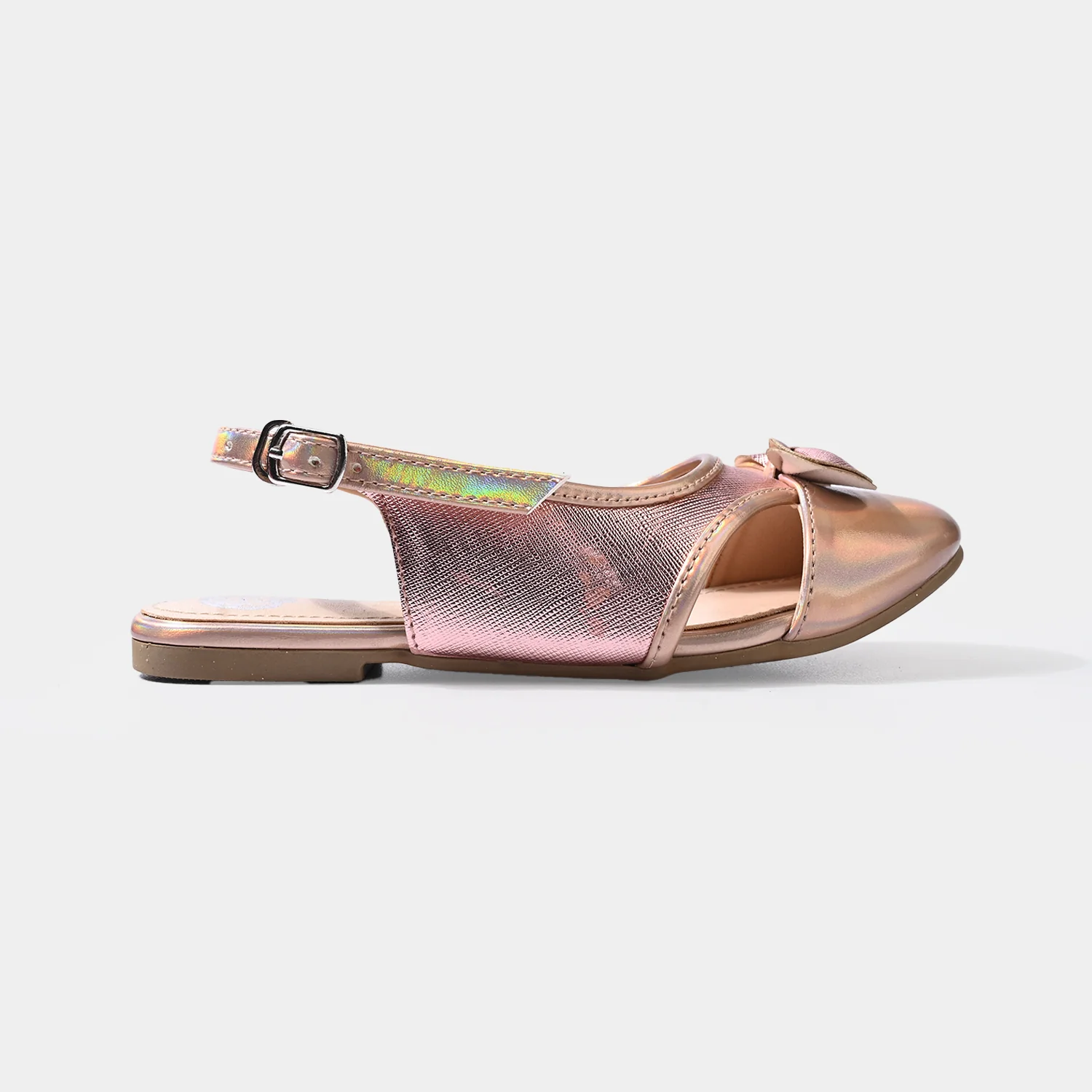 Girls Sling Back 456-113-CHAMPAGNE - Image 4