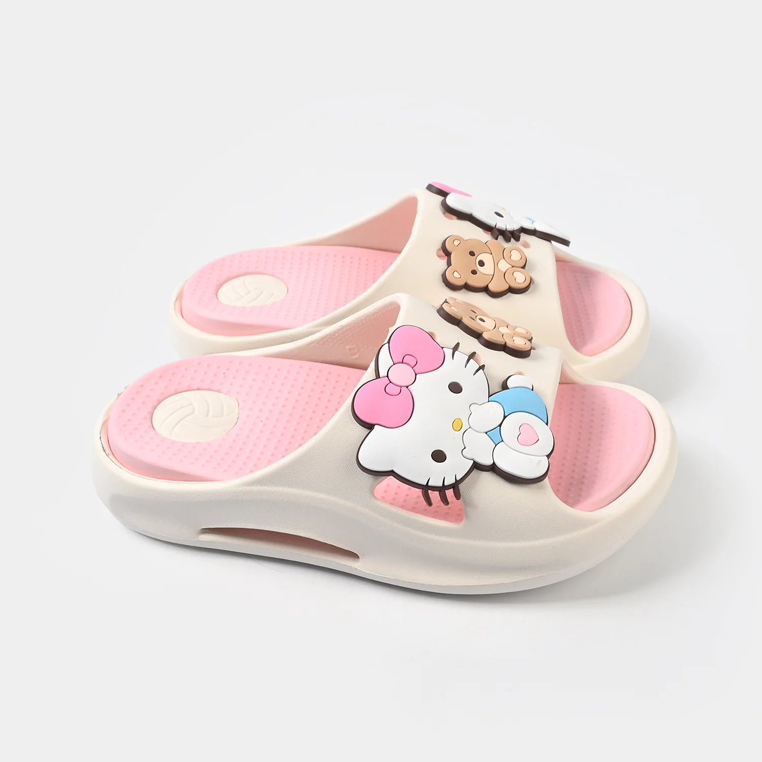 Girls Slipper 016-26 - White - Image 3
