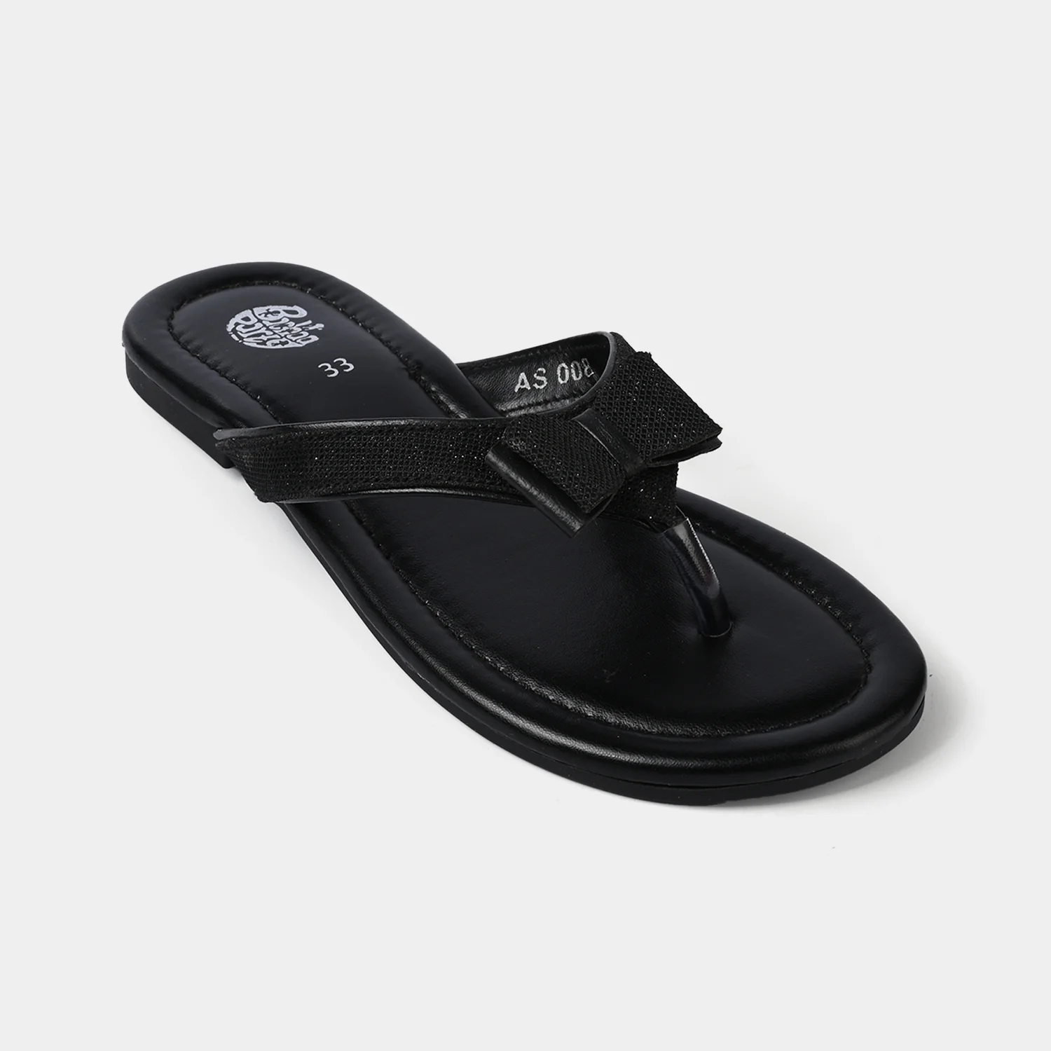 Girls Slipper AS-008-BLACK