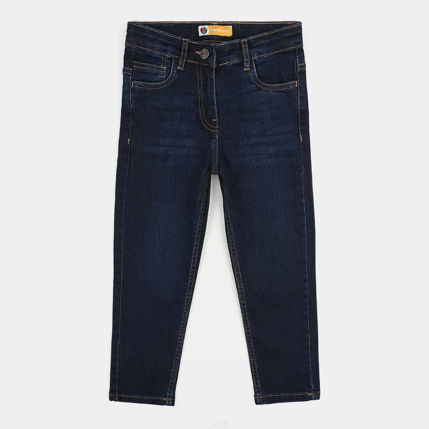 Girls Denim Stretch Denim Basic Skinny Fit Pant – Dark Blue