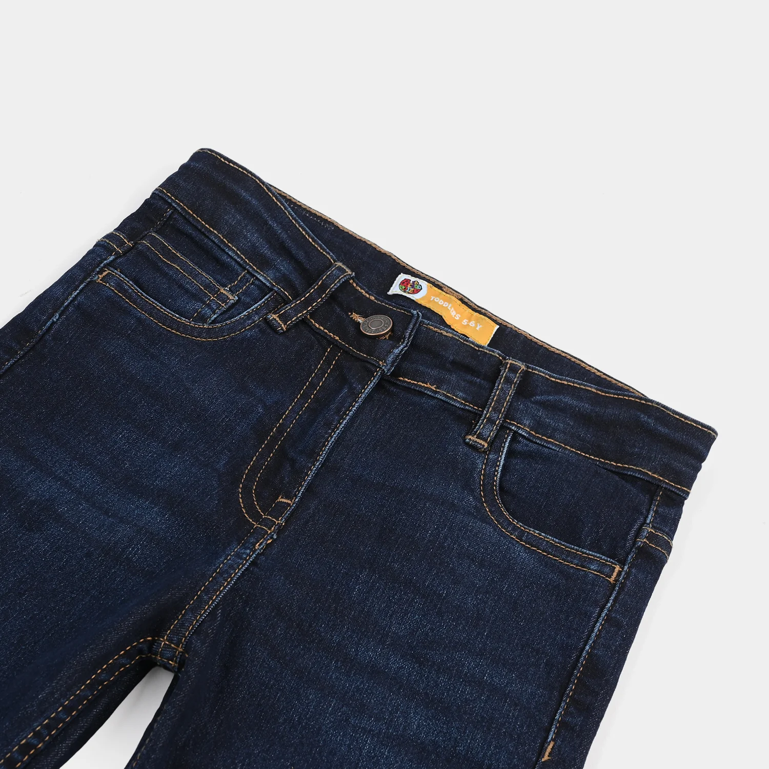 Girls Denim Stretch Denim Basic Skinny Fit Pant – Dark Blue - Image 2