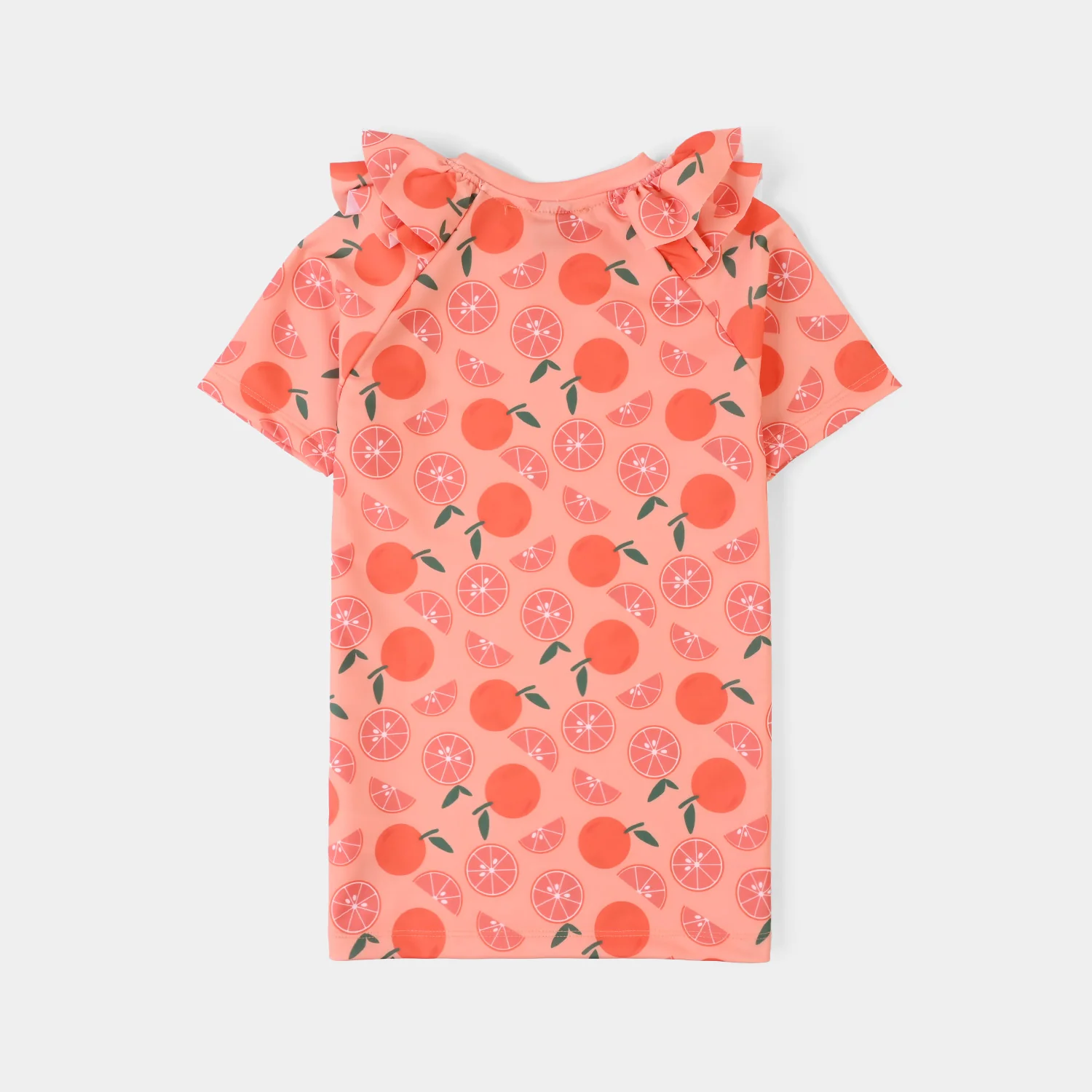 Girls Nylon Swimming 2Piece Suit Oranges - Image 4