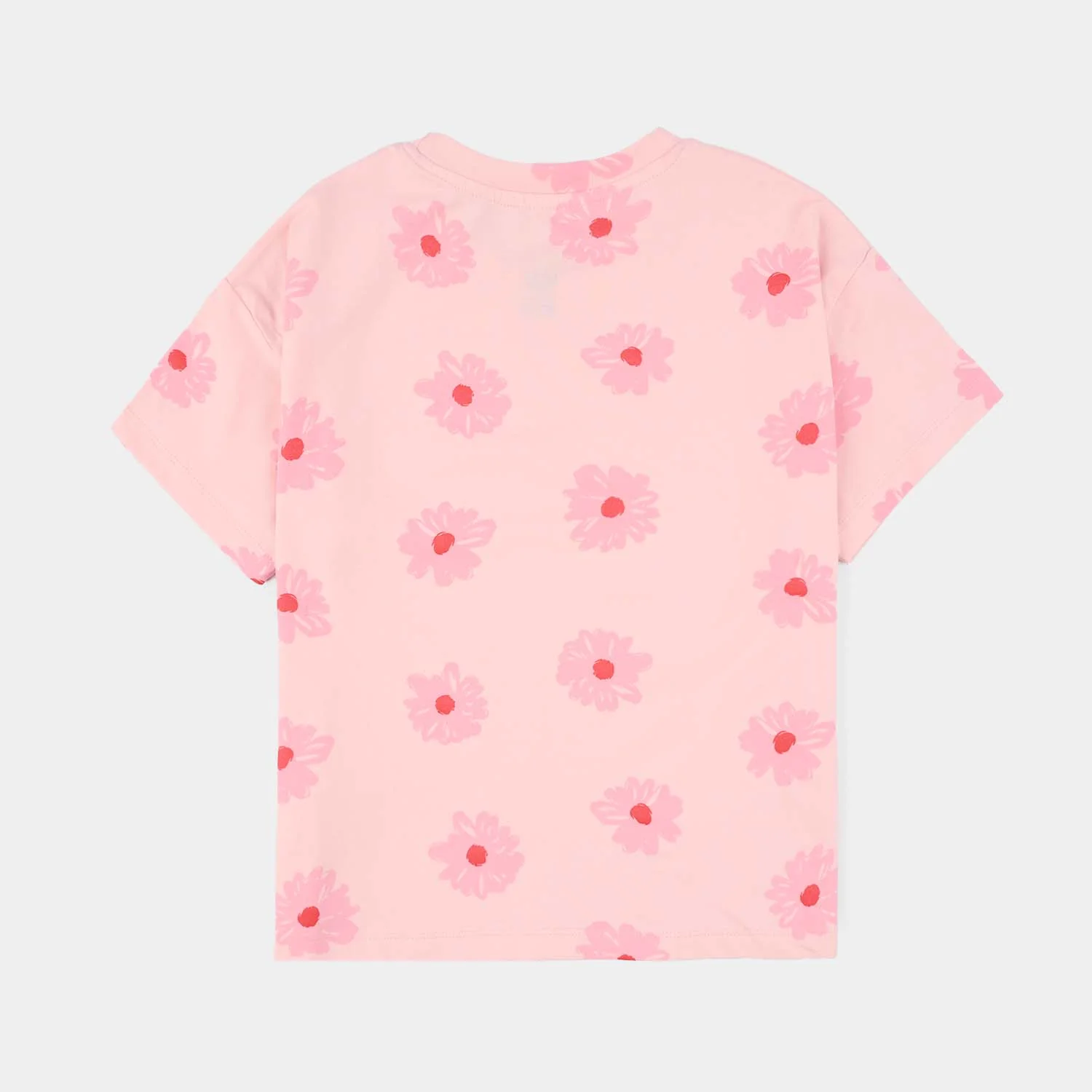Girls Cotton Jersey T-Shirt (Florence) - Pink - Image 3