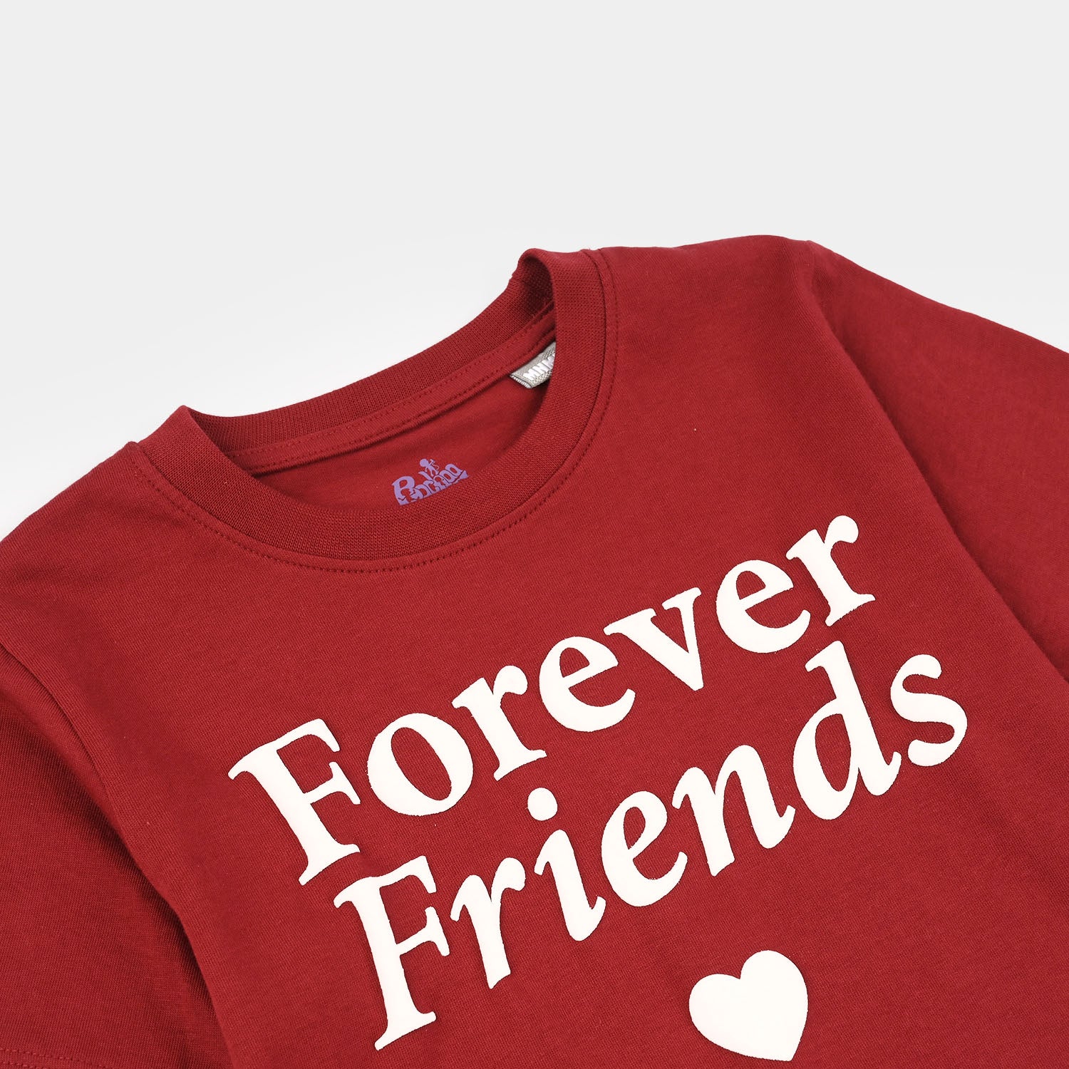 Girls Cotton Jersey T-Shirts Forever Friends) - Rio Red - Image 2