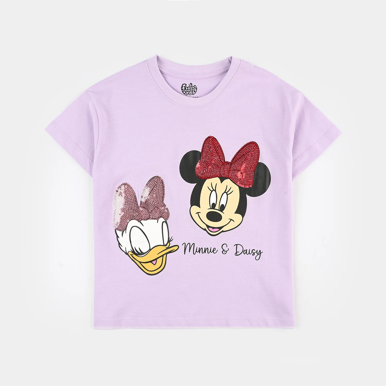Girls Jersey/Terry T-Shirt (Character) - Pastel Lilac