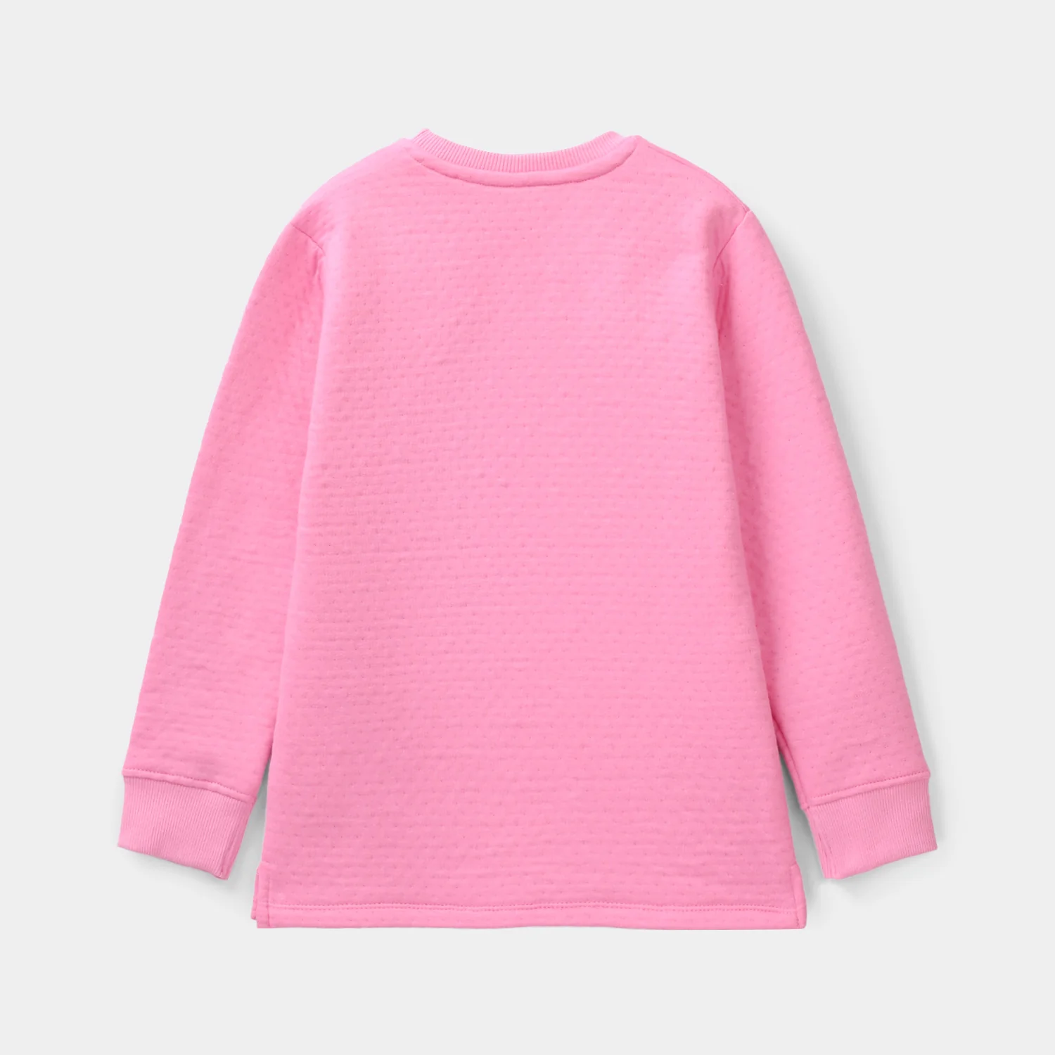 Girls Textured Quilted 2-Piece Suit Be The Best – Pink - Image 5