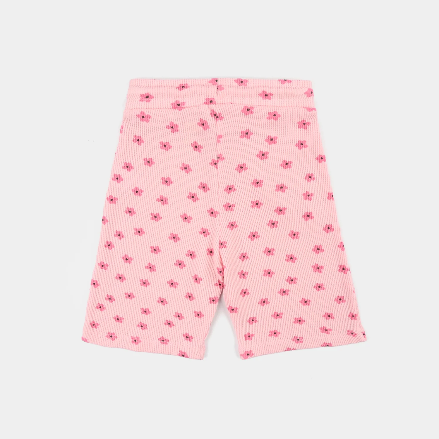 Girls Thermal Knitted Short Pink Flowers-Crystal.Rose - Image 3