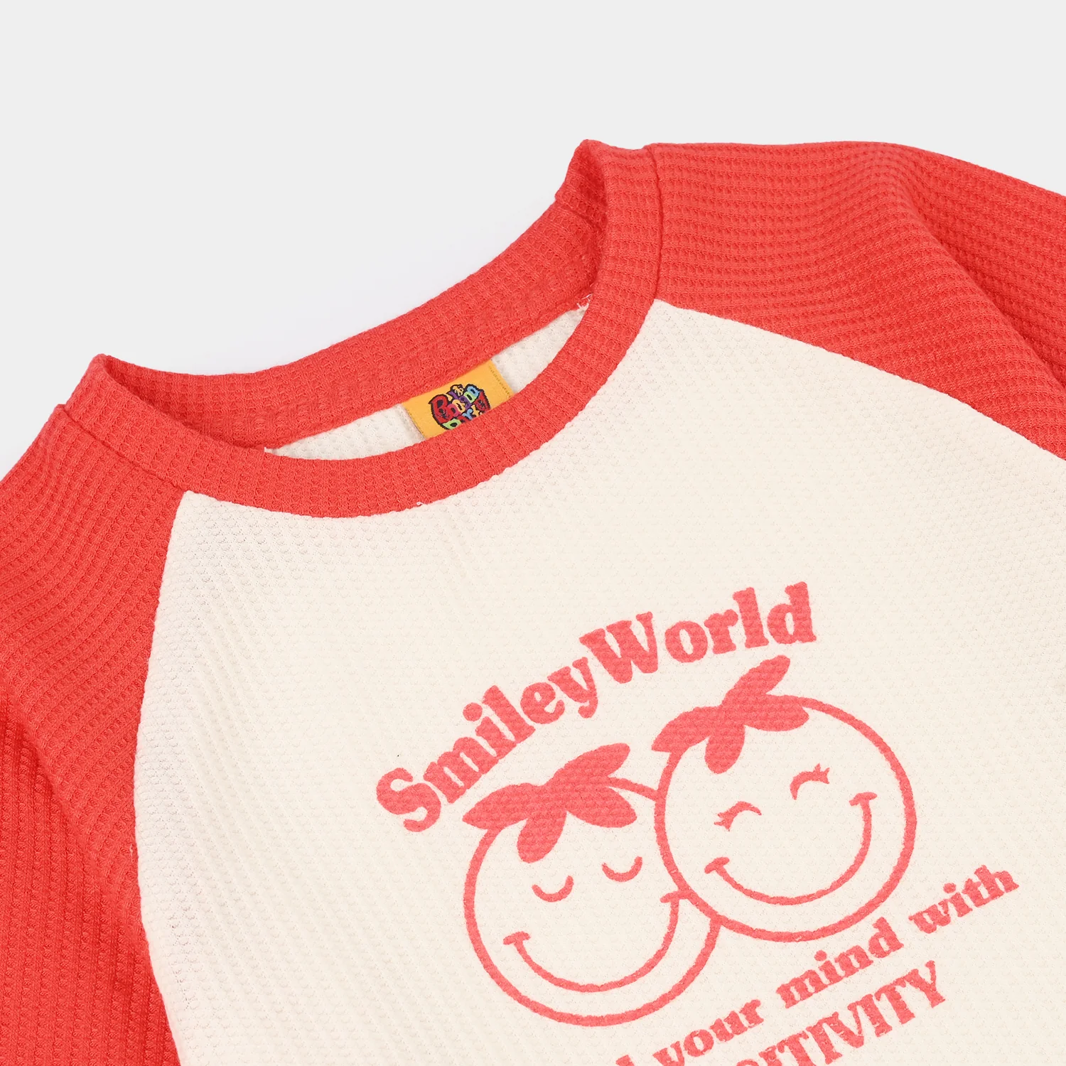 Girls Thermal T-Shirt (Smiley World) - White - Image 2