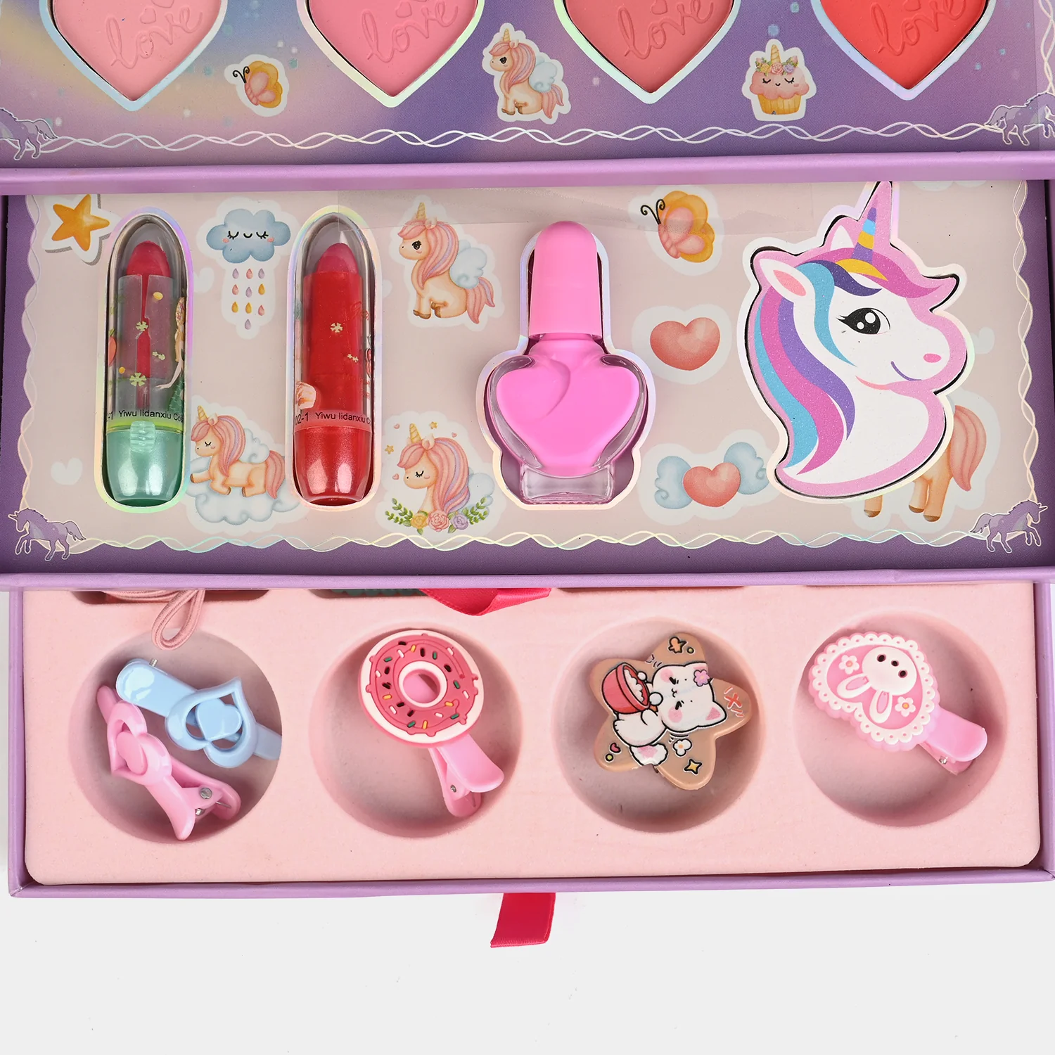 Girls Unicorn All-In-One Glam Beauty Makeup Kit - Image 4