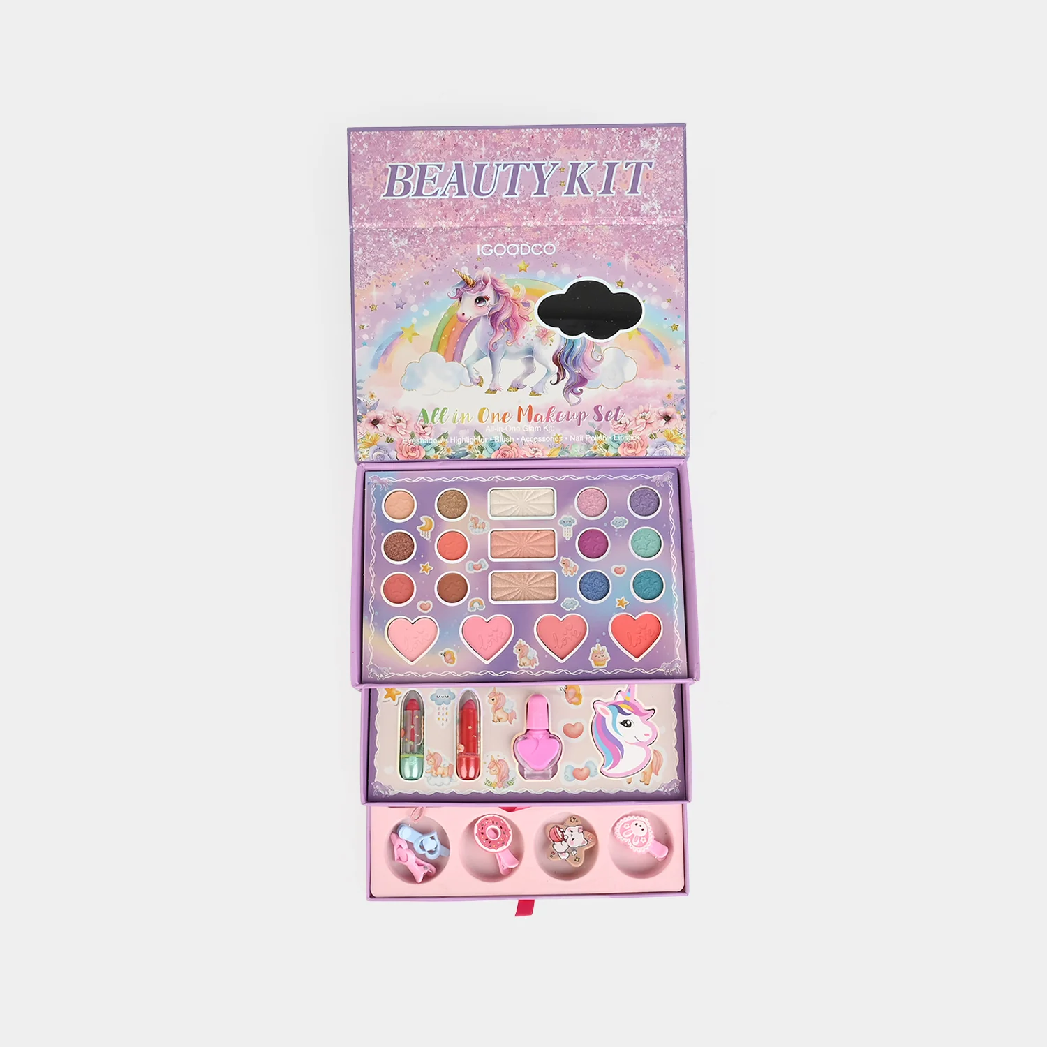 Girls Unicorn All-In-One Glam Beauty Makeup Kit - Image 5