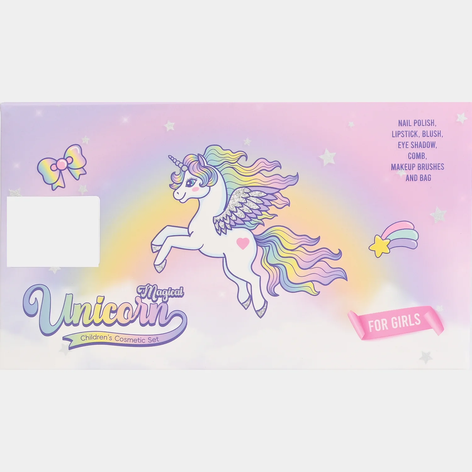 Girls Unicorn Themed Premium Vanity Makeup Set with Mirror - Image 7