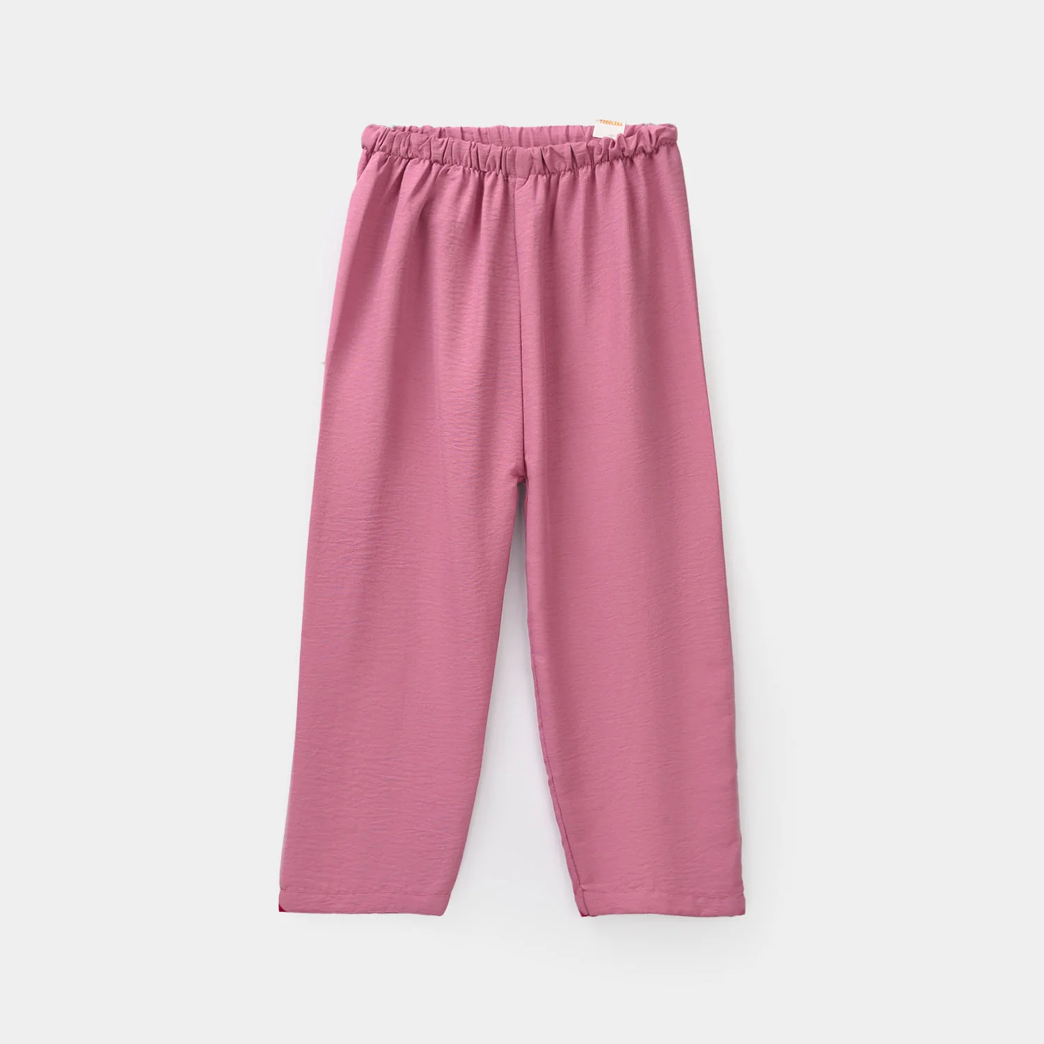 Girls Viscose Woven Basic Night Suit – Pink - Image 7