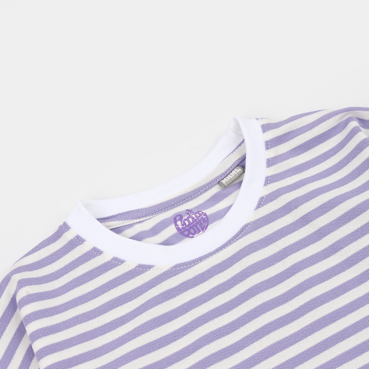 Girls Yarn Dyed T-Shirt Moment-Purple - Image 2