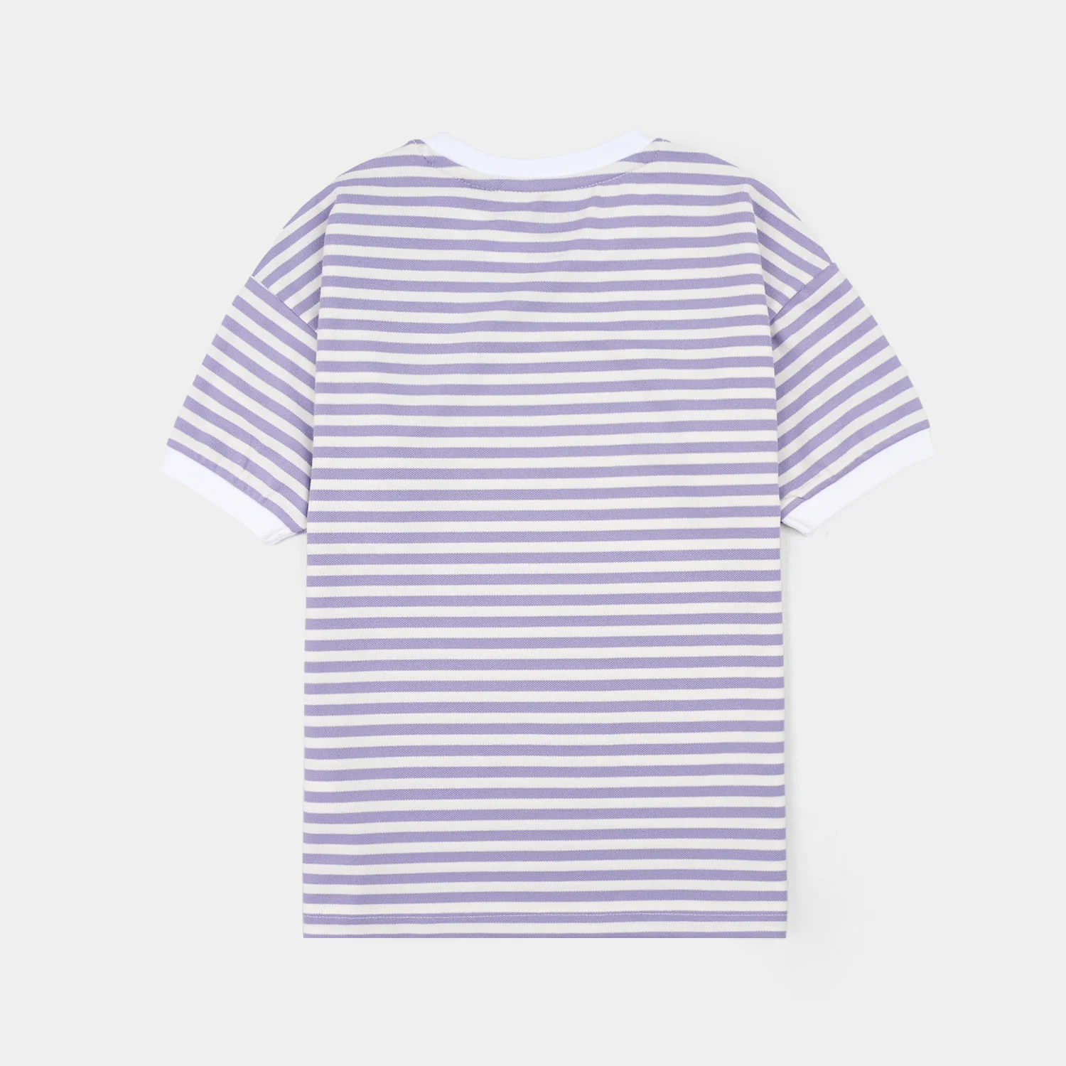 Girls Yarn Dyed T-Shirt Moment-Purple - Image 5