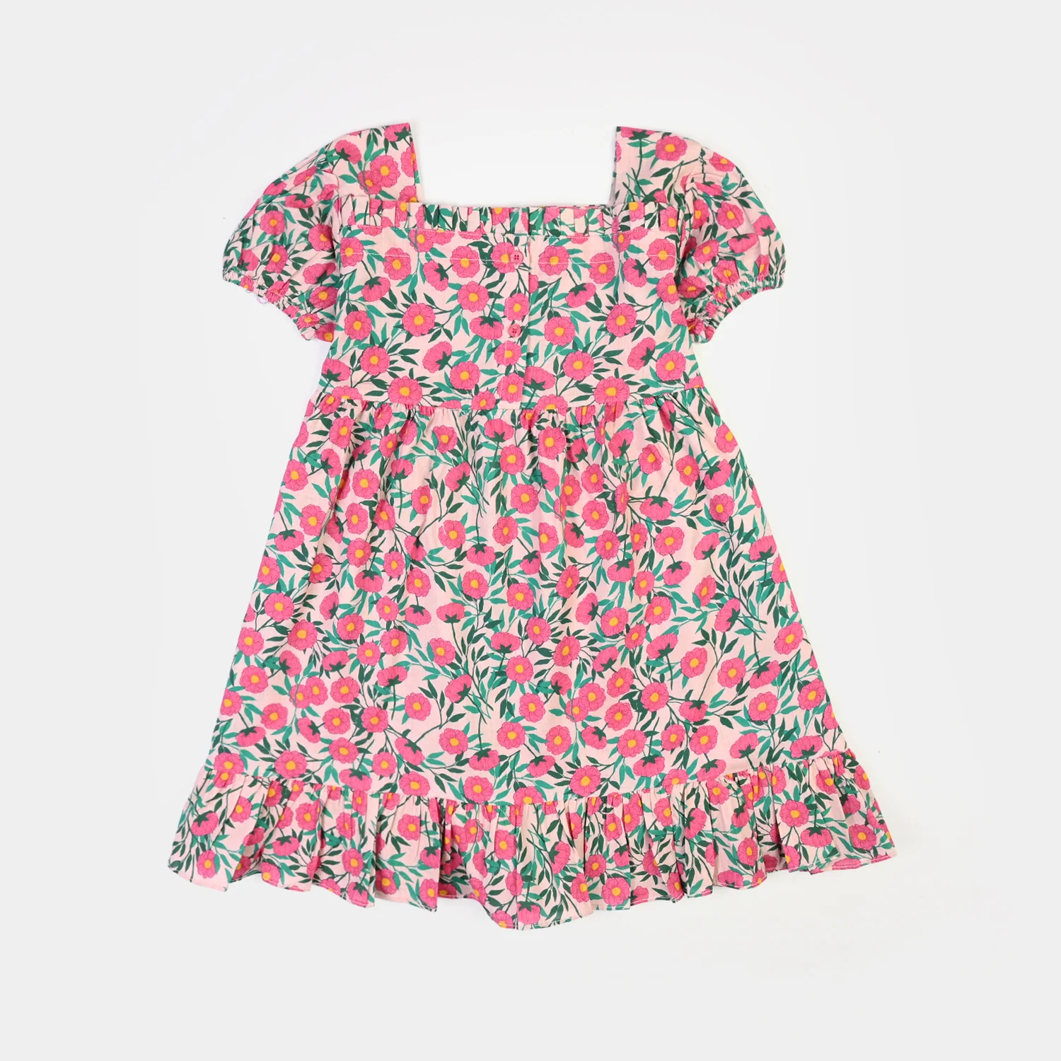 Girls Casual Frock Bloom-Multi - Image 4