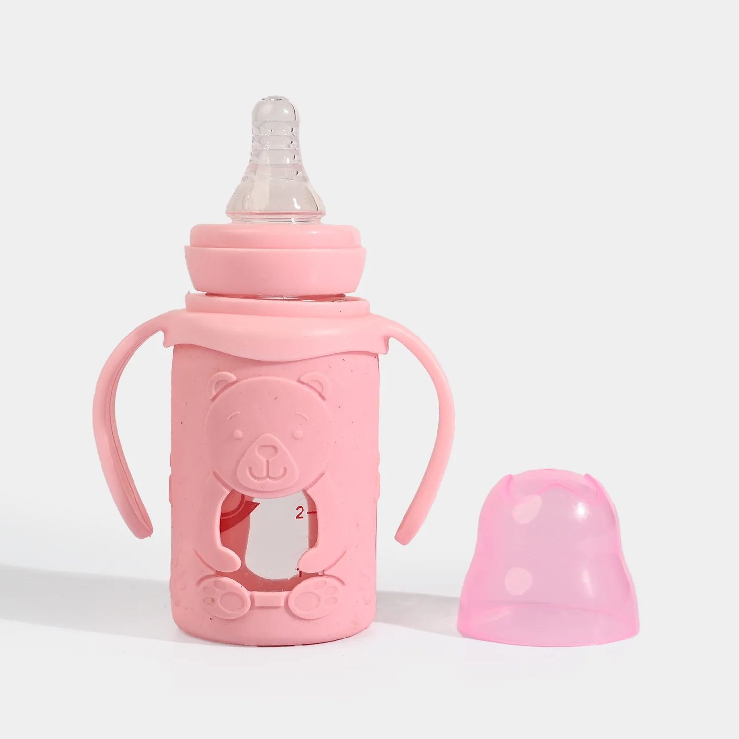 Baby Glass Feeding Bottle | 120ml - Image 2