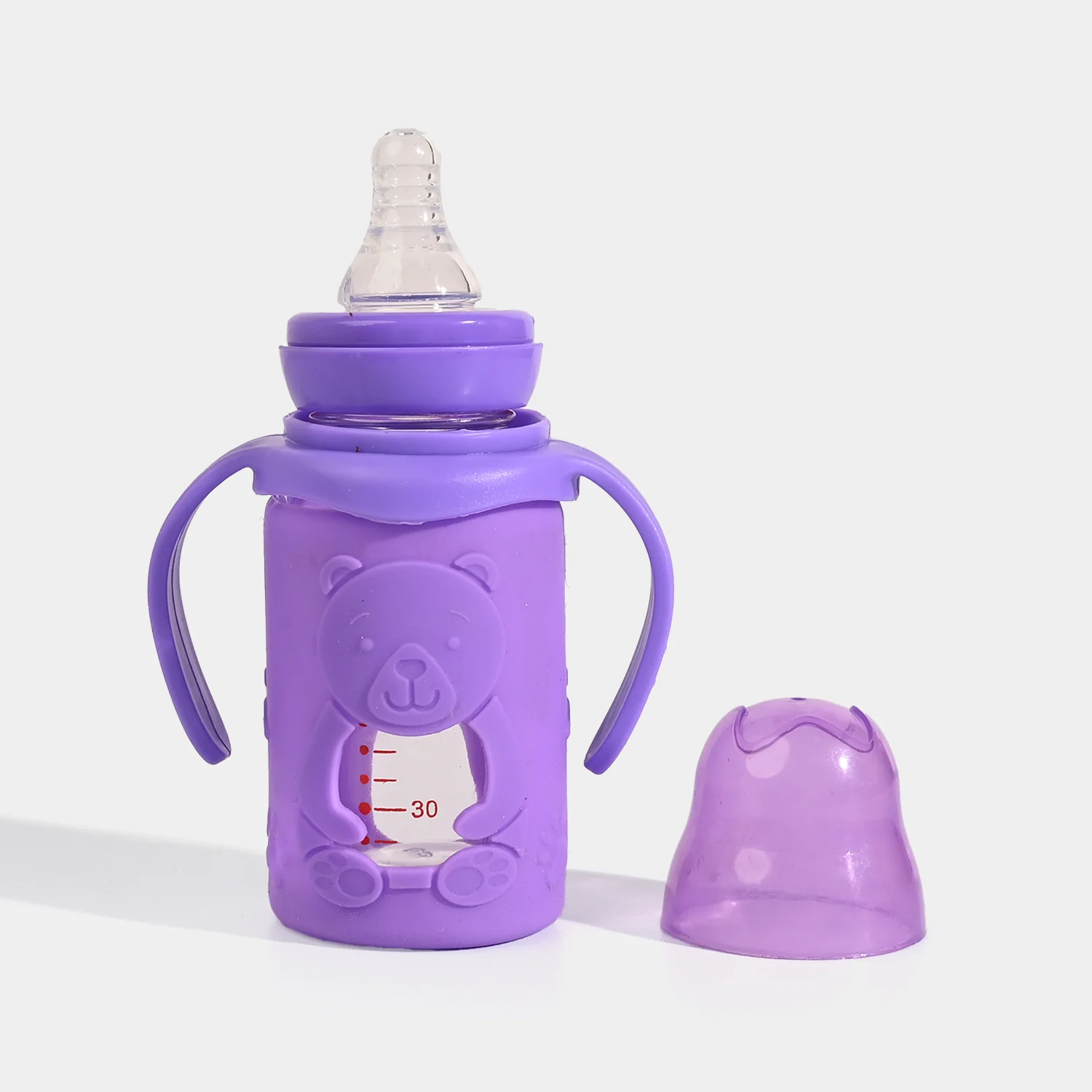 Baby Glass Feeding Bottle | 120ml - Image 2