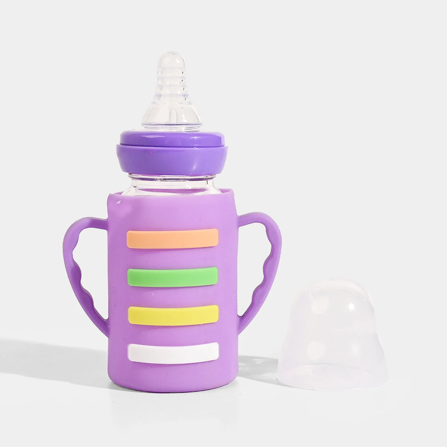 Baby Glass Feeding Bottle | 120ml - Image 2