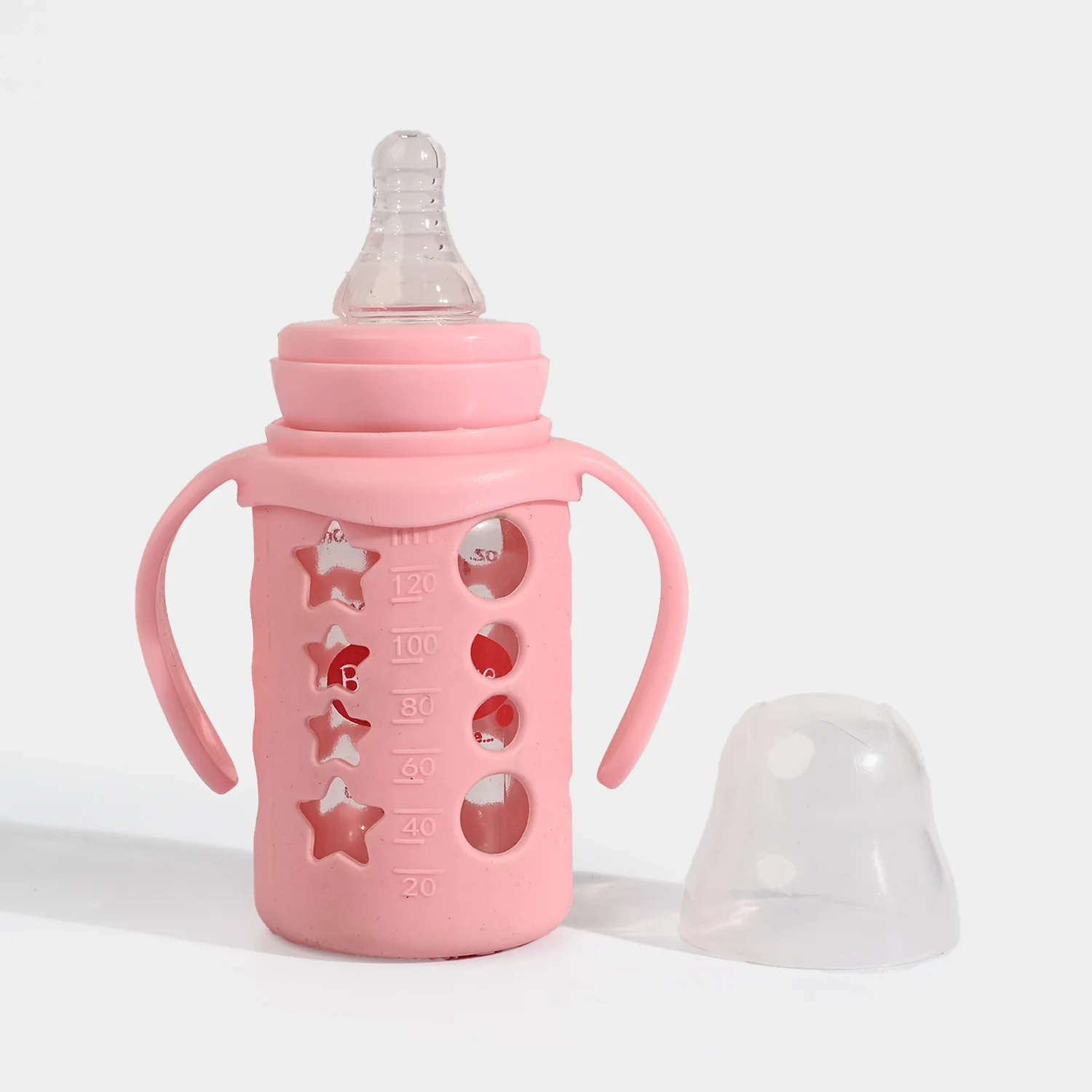 Baby Glass Feeding Bottle | 120ml - Image 2