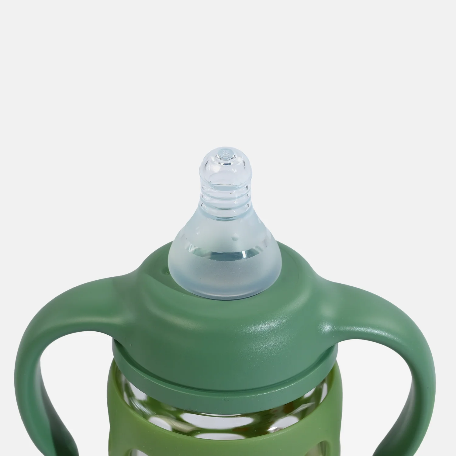 Minitree Newborn Baby Glass Feeder with Silicone Cover (120ml / 4oz) - Image 3
