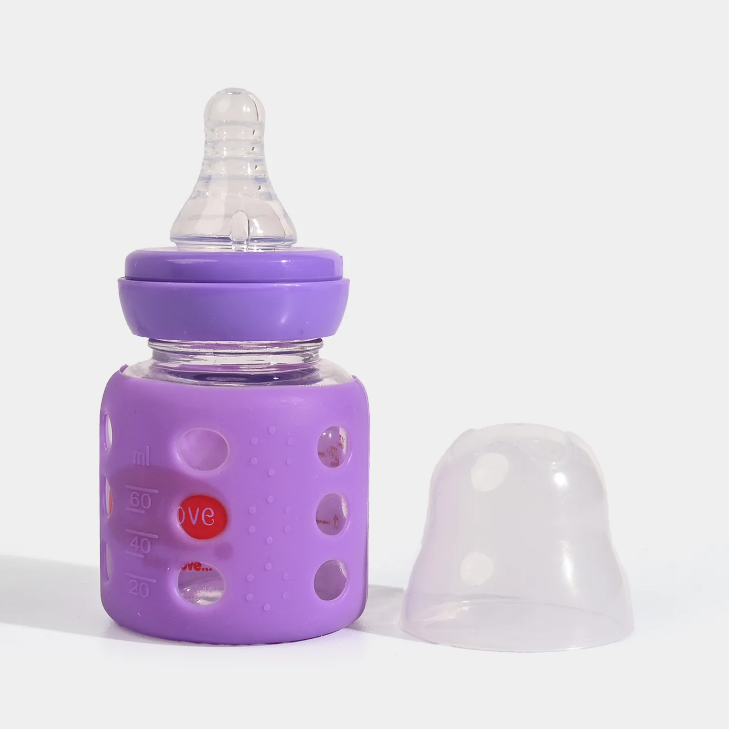 Baby Glass Feeding Bottle | 60ml - Image 2