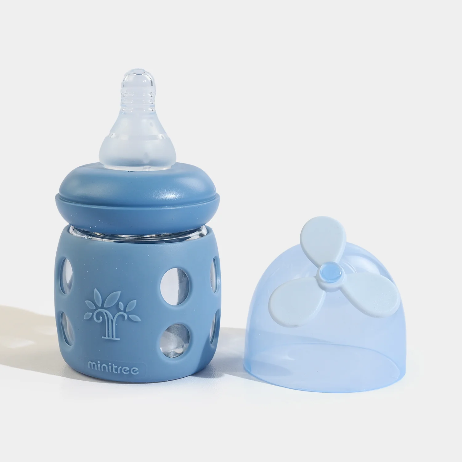 Minitree Newborn Baby Glass Feeder with Silicone Cover | 60Ml - Image 3