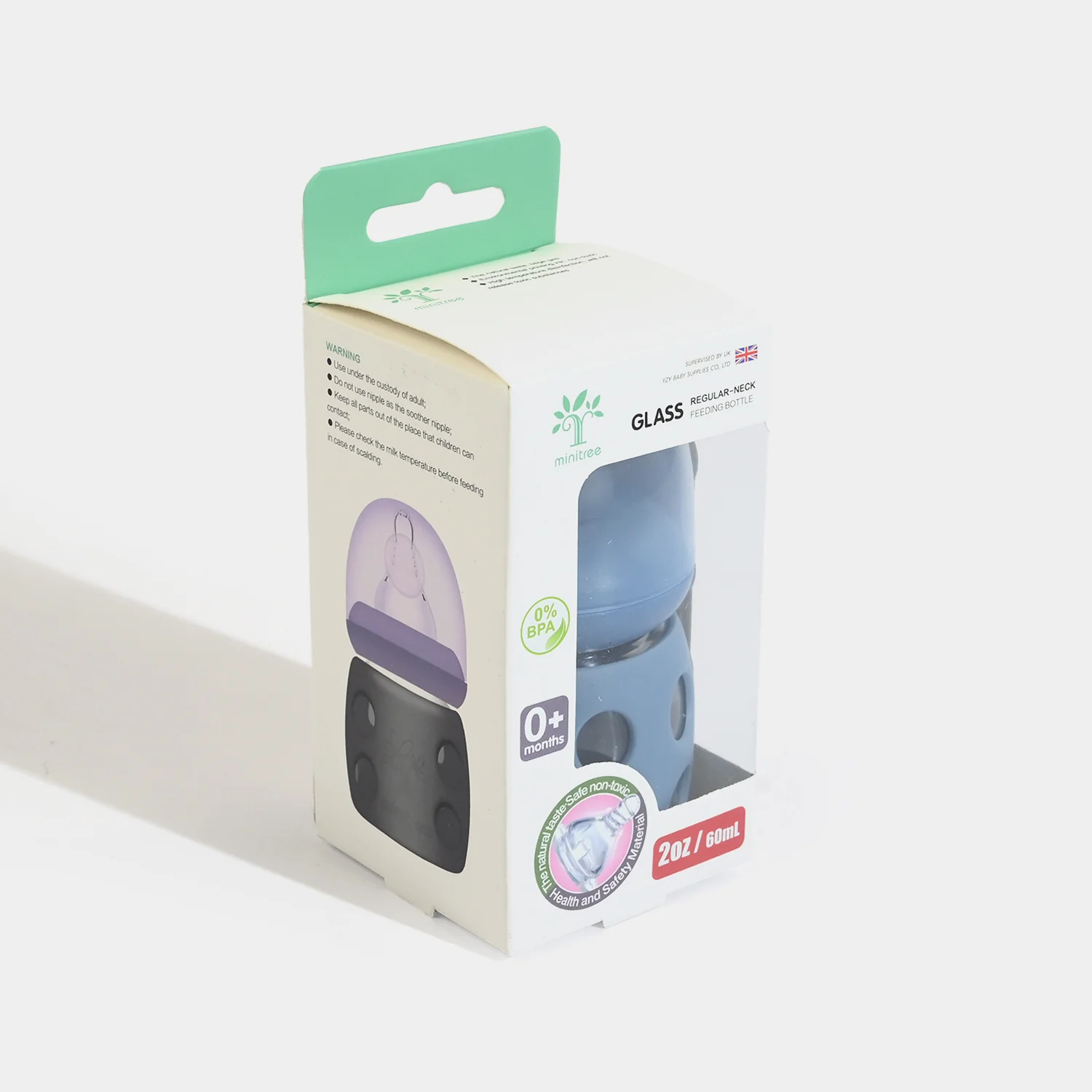 Minitree Newborn Baby Glass Feeder with Silicone Cover | 60Ml - Image 5