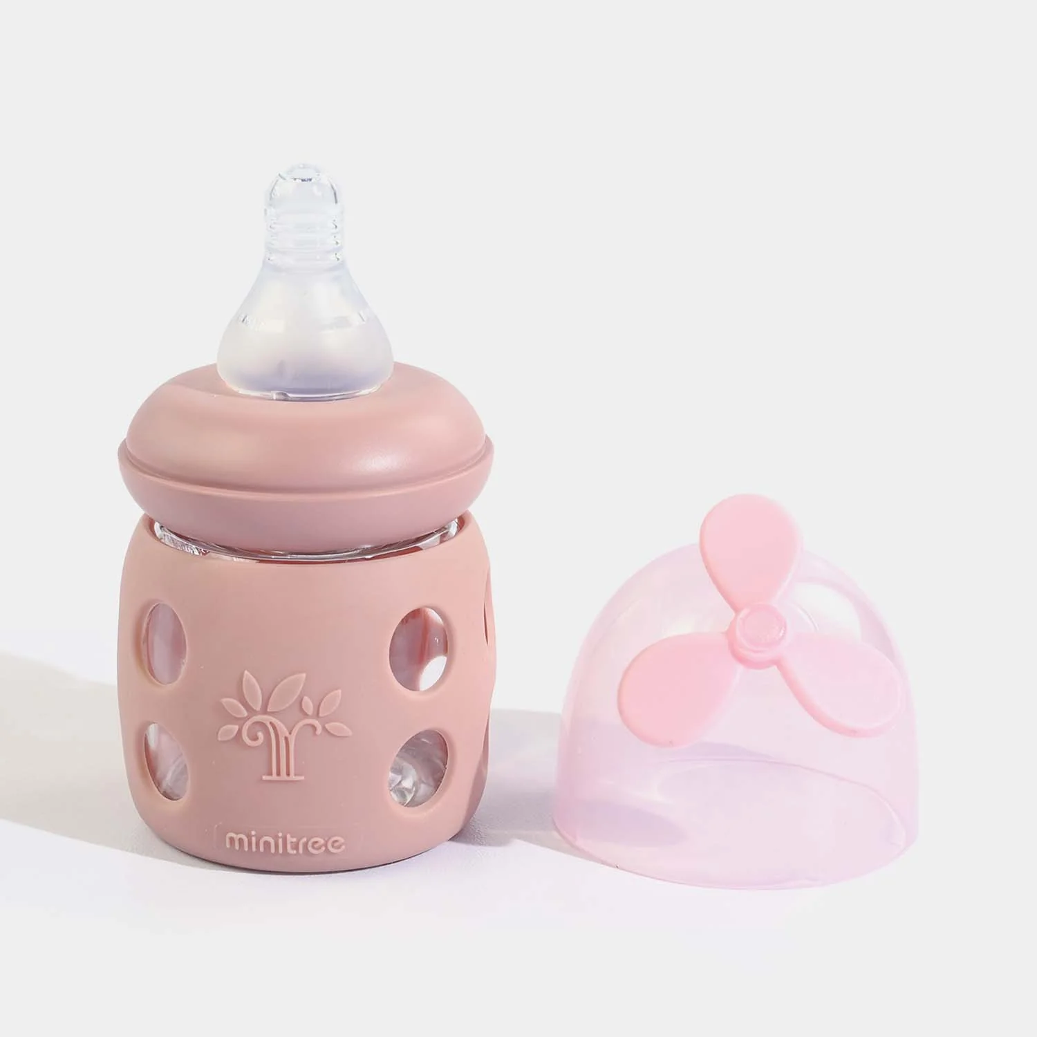 Minitree Newborn Baby Glass Feeder with Silicone Cover | 60Ml - Image 2